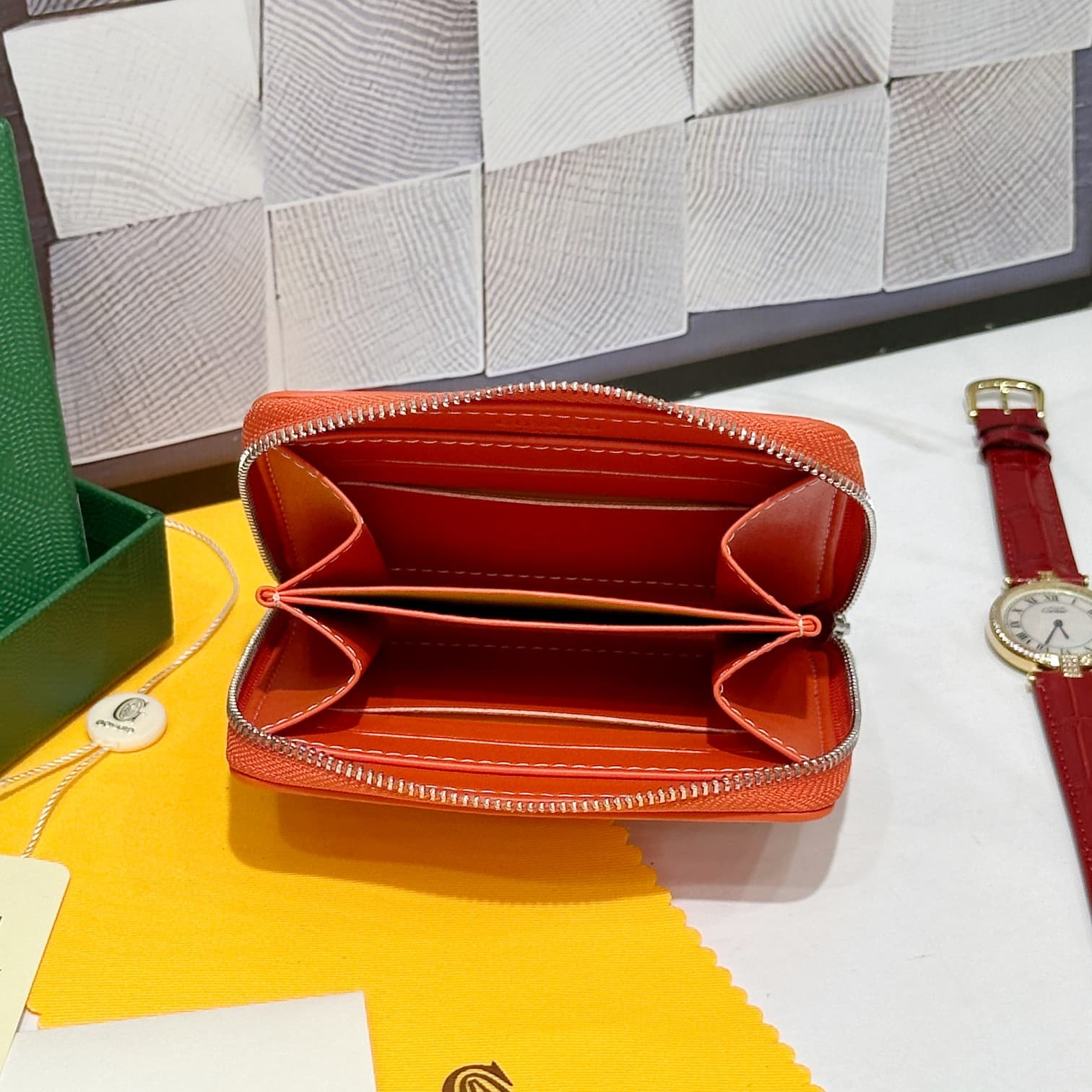 Goyard Orange Small Wallet 98163