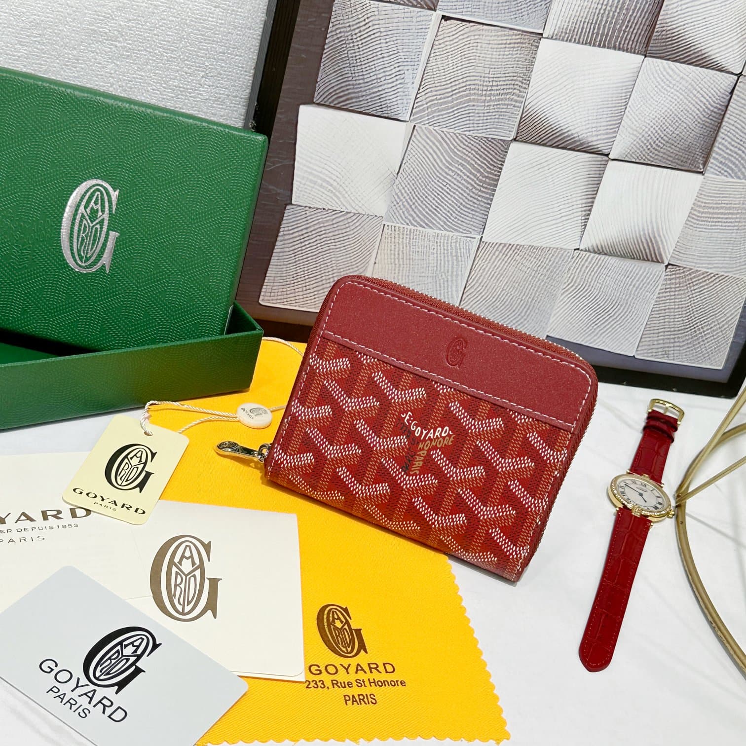 Goyard Red Wallet 98163