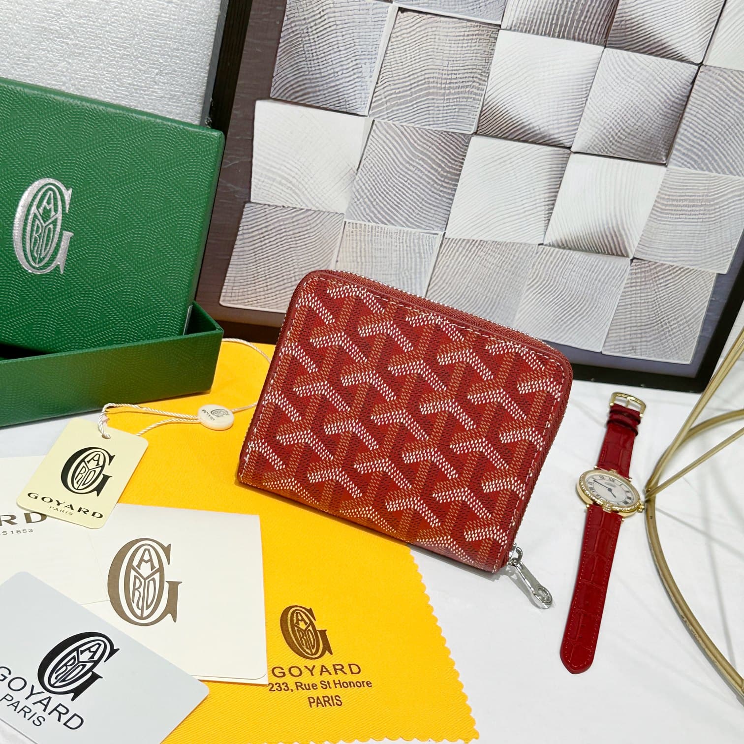 Goyard Red Small Wallet 98163