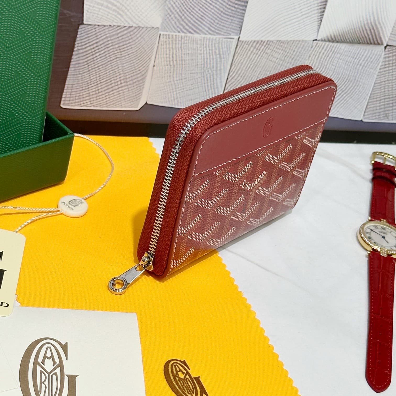 Goyard Red Small Wallet 98163