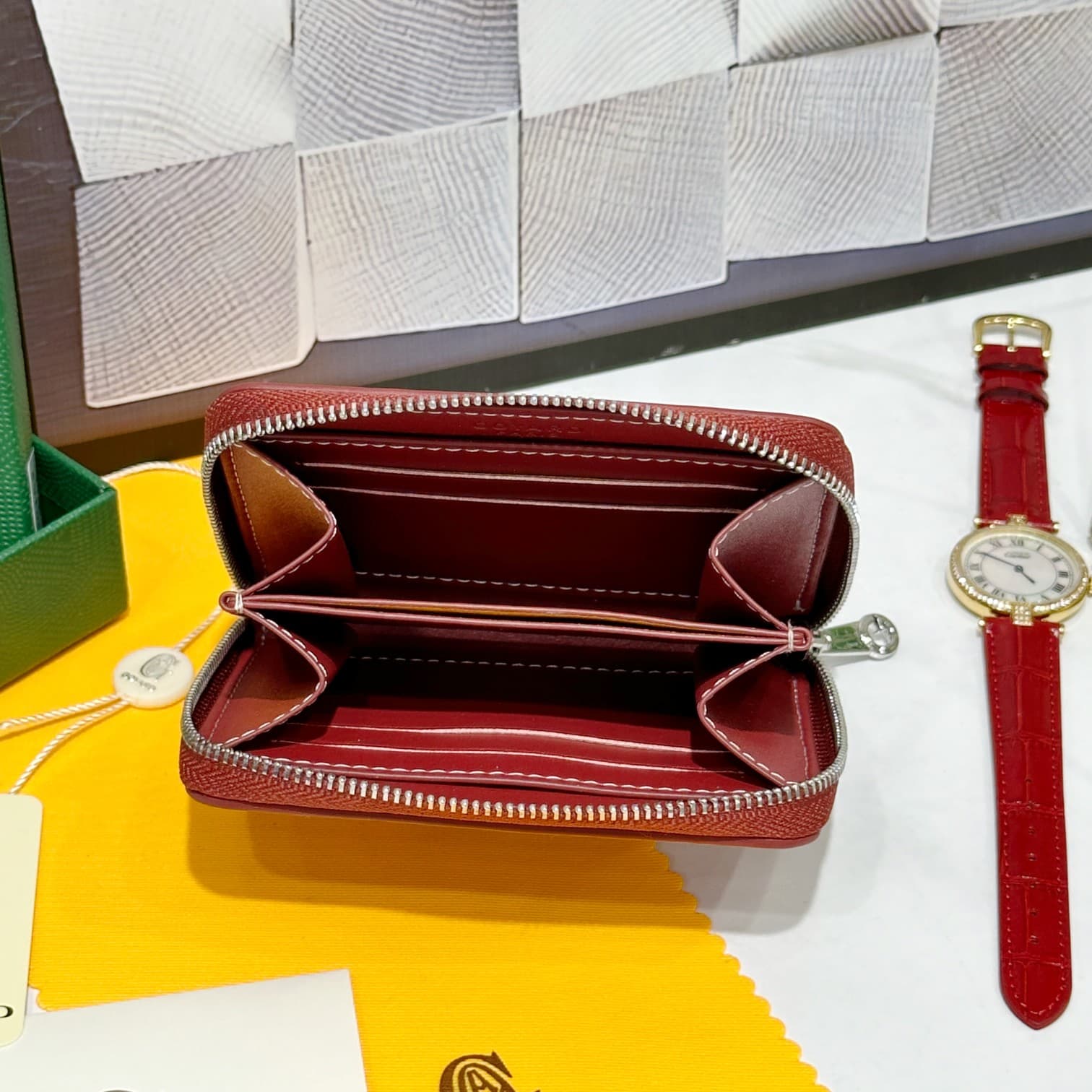 Goyard Red Small Wallet 98163