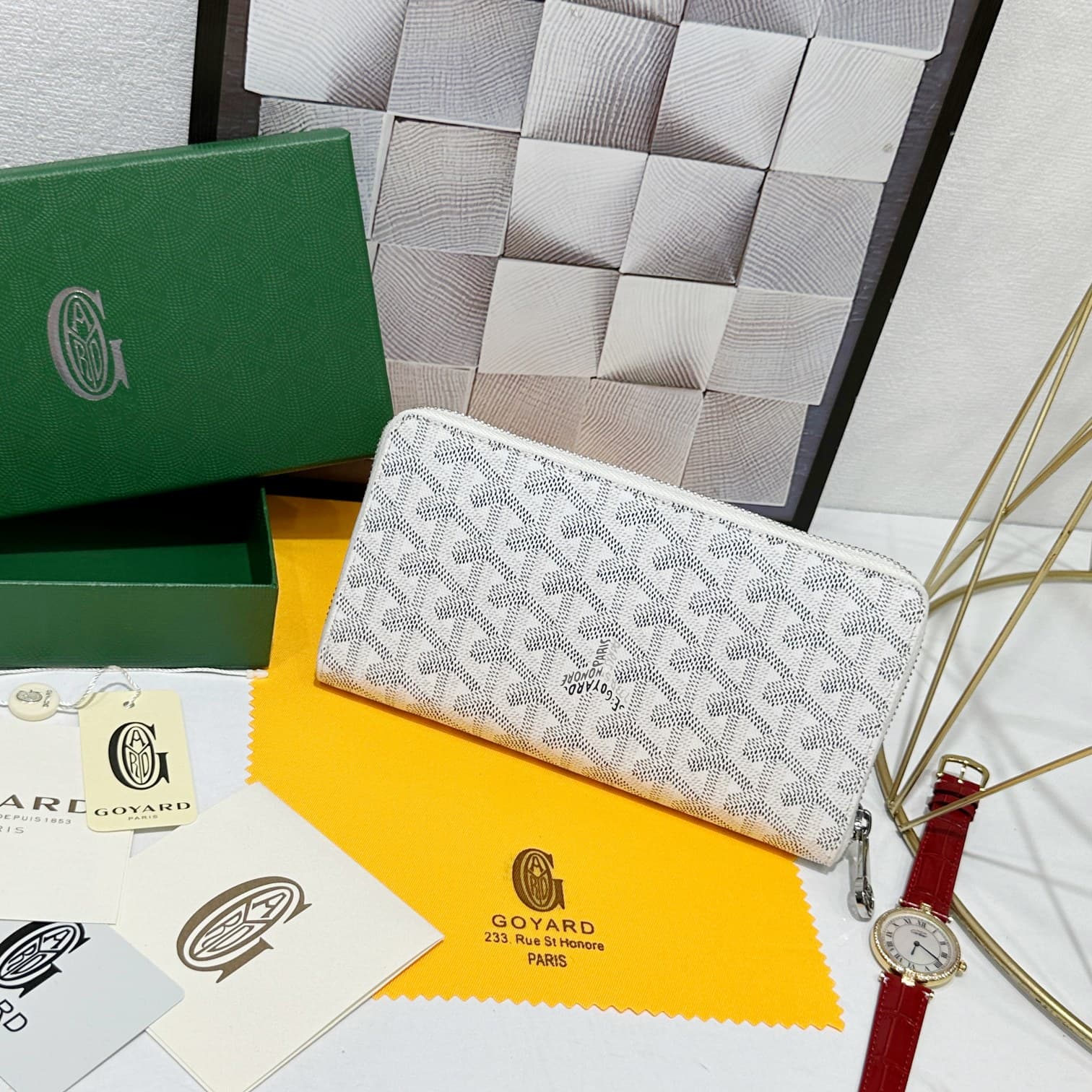 Goyard White Large Wallet 98186