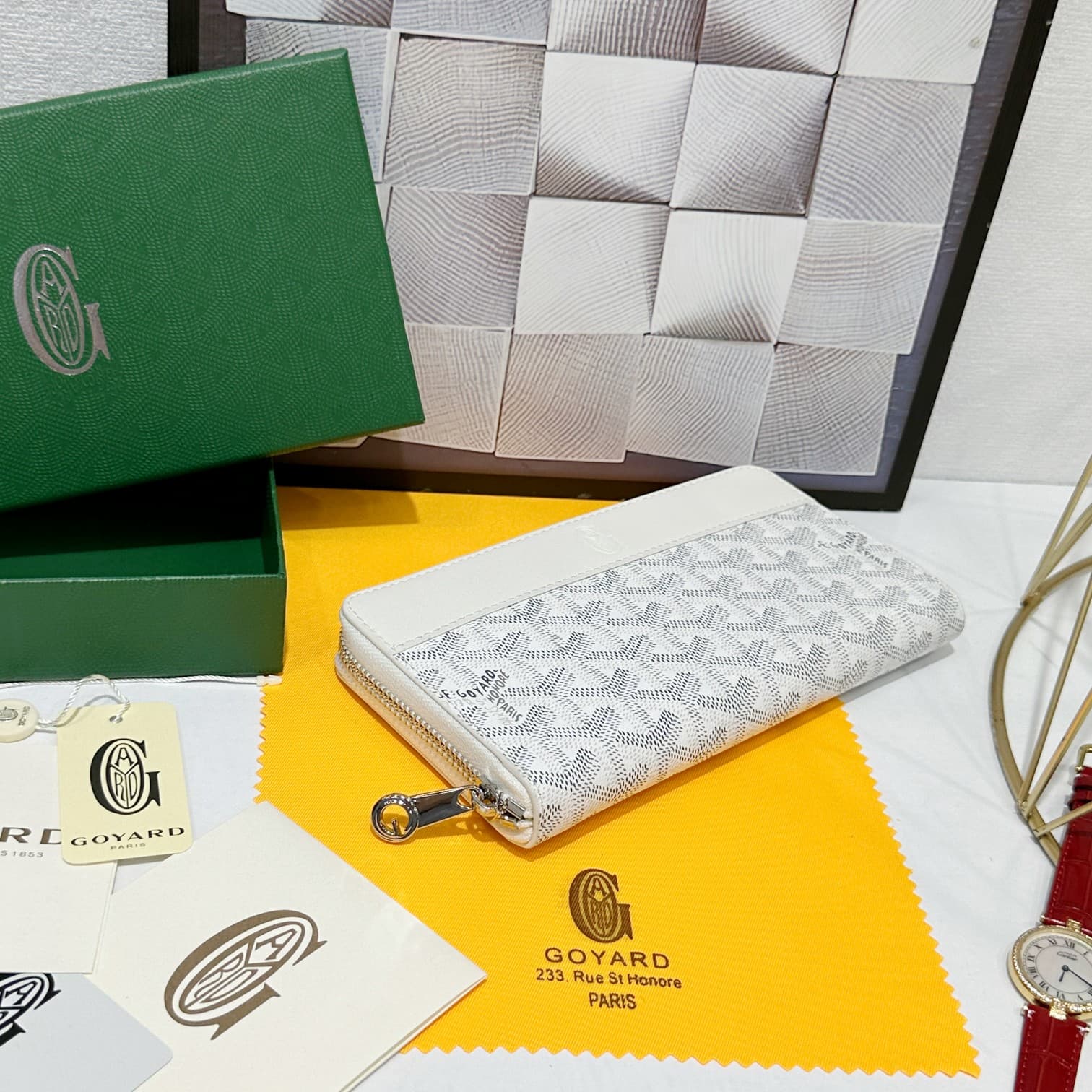 Goyard White Large Wallet 98186