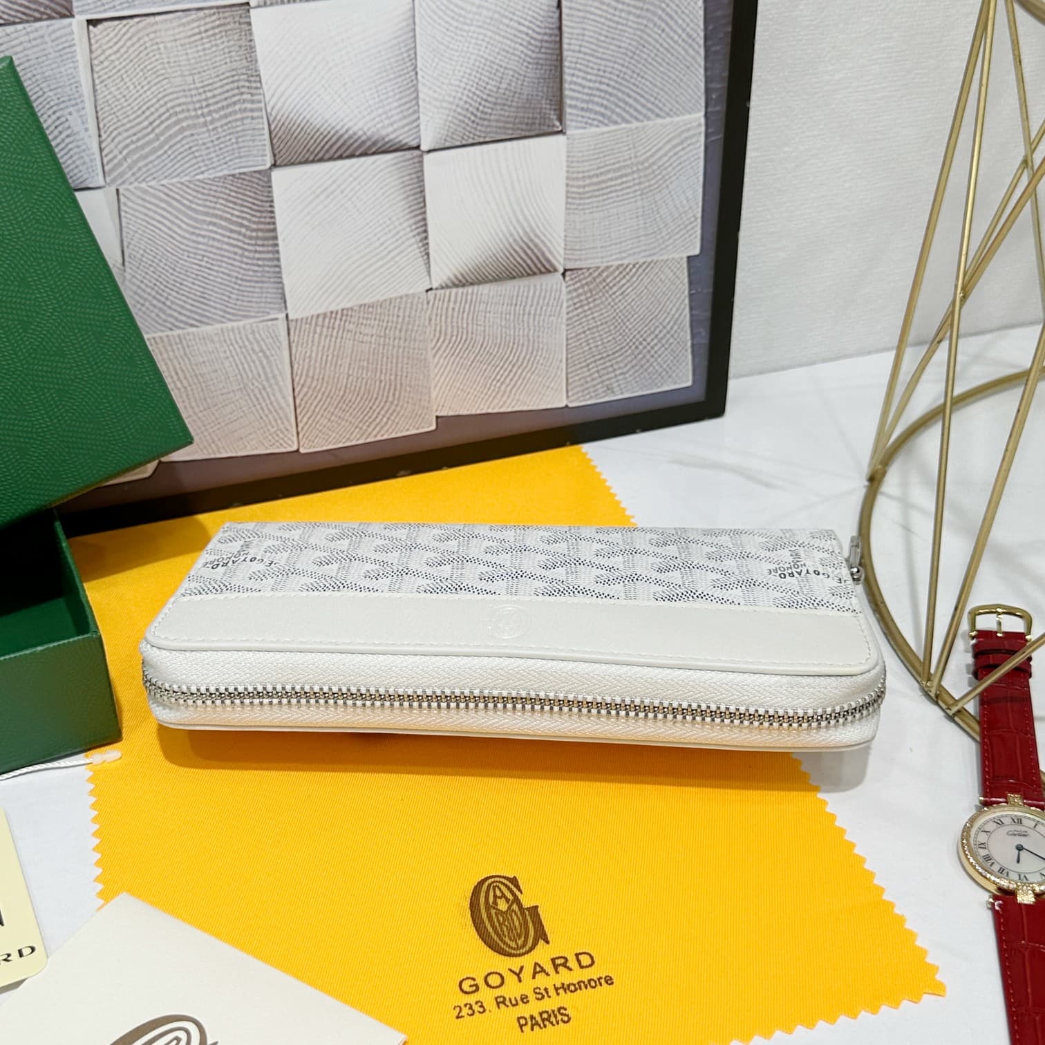 Goyard White Large Wallet 98186