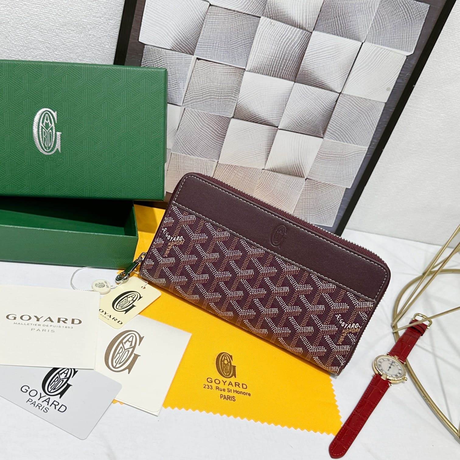 Goyard Red Wallet 98186