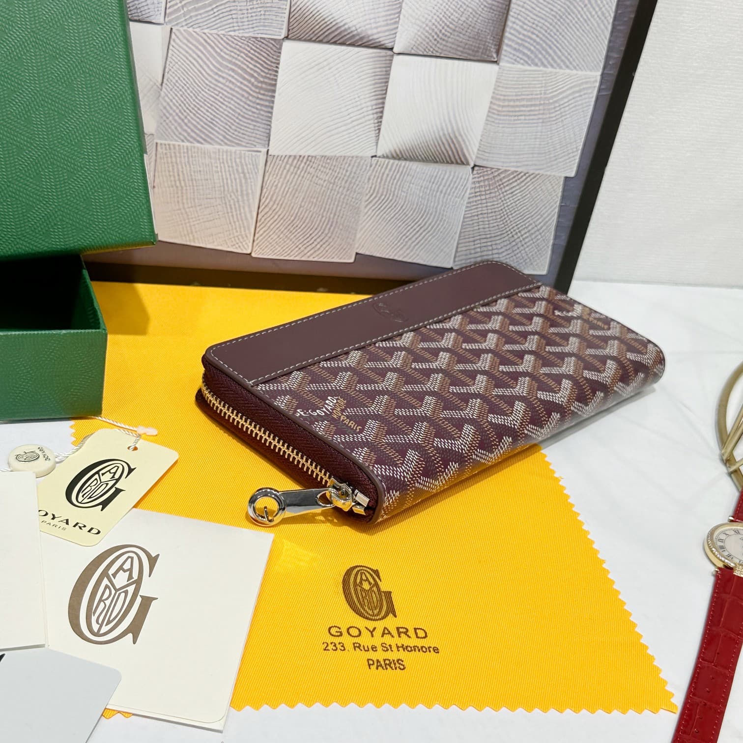 Goyard Red Large Wallet 98186