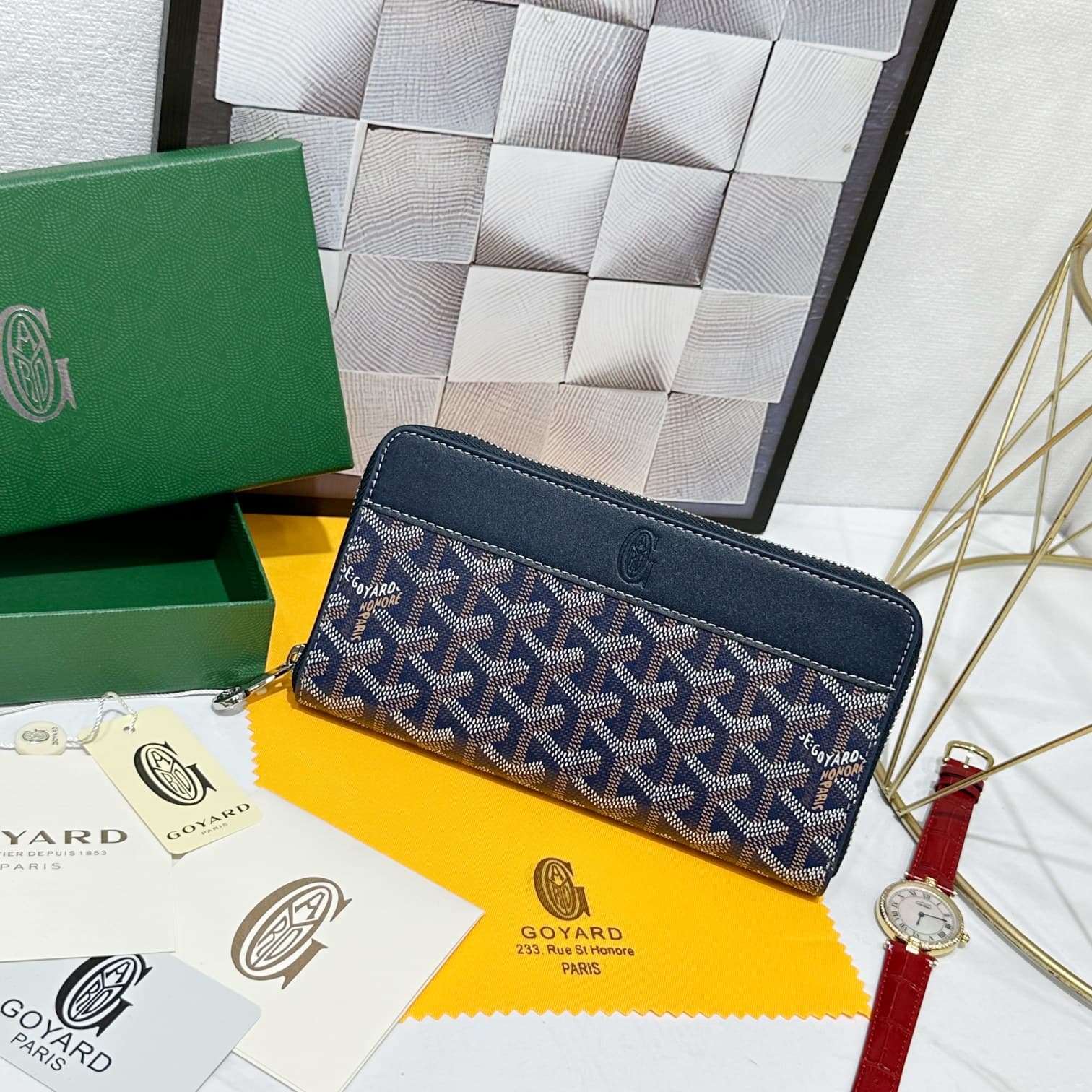 Goyard Blue Wallet 98186