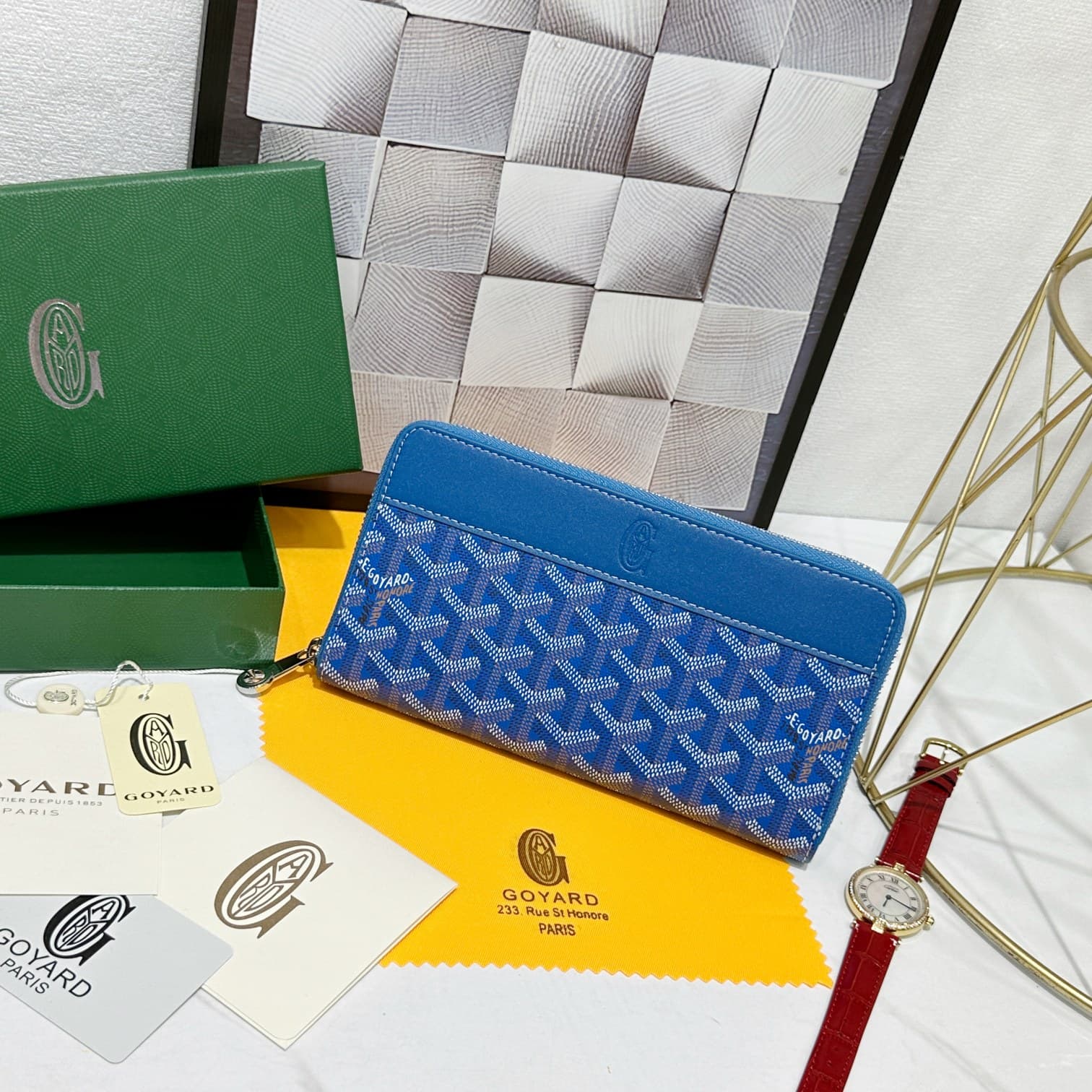 Goyard Blue Wallet 98186