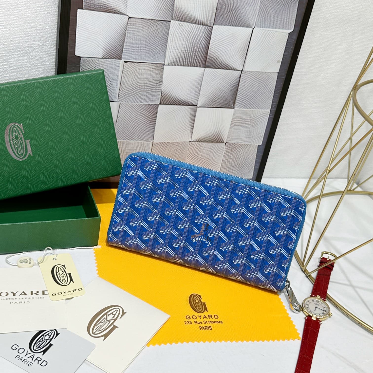Goyard Blue Large Wallet 98186