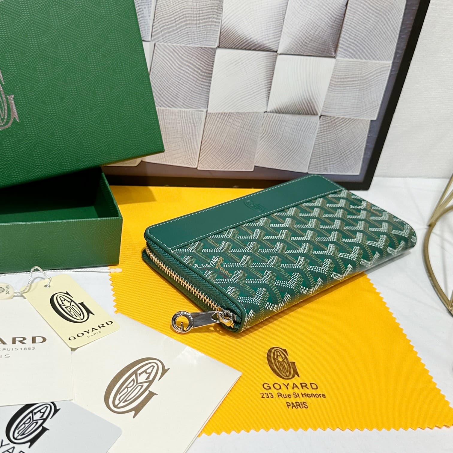 Goyard Green Large Wallet 98186