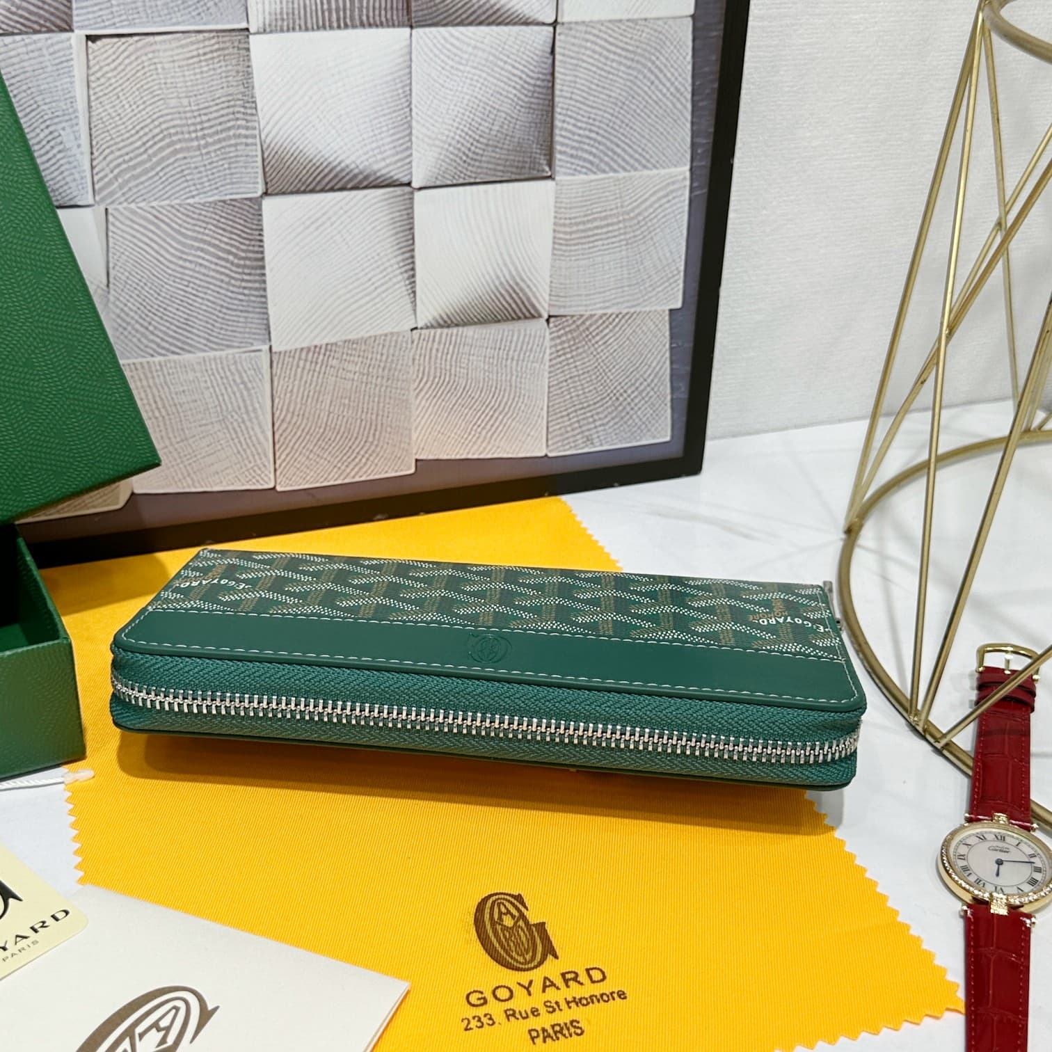 Goyard Green Large Wallet 98186