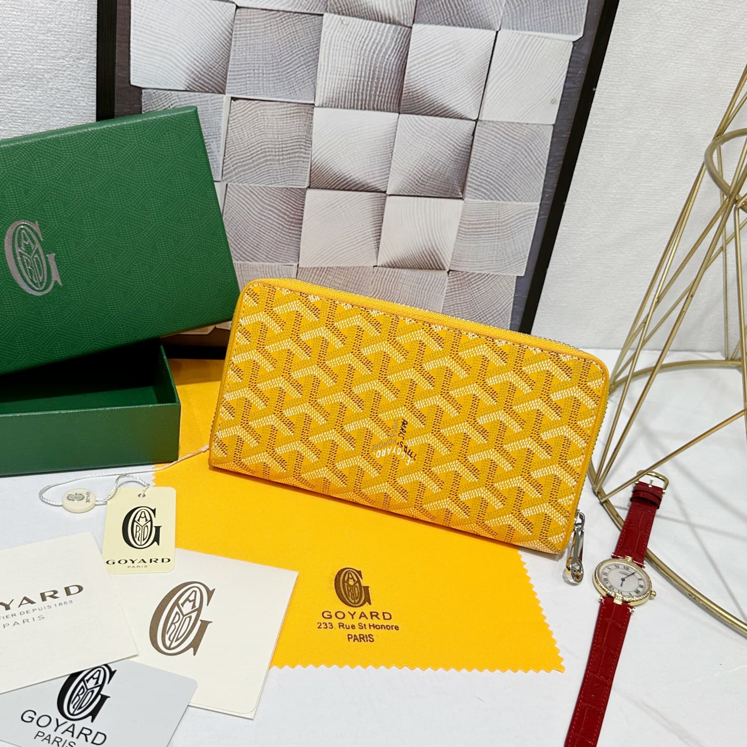 Goyard Yellow Large Wallet 98186