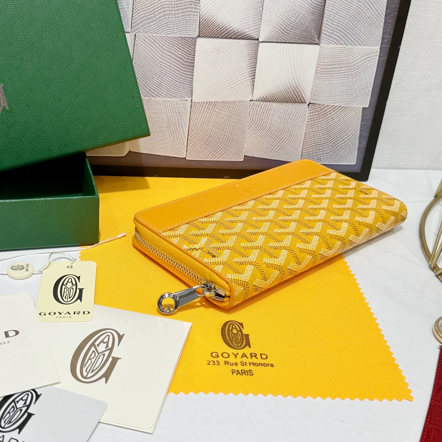 Goyard Yellow Large Wallet 98186
