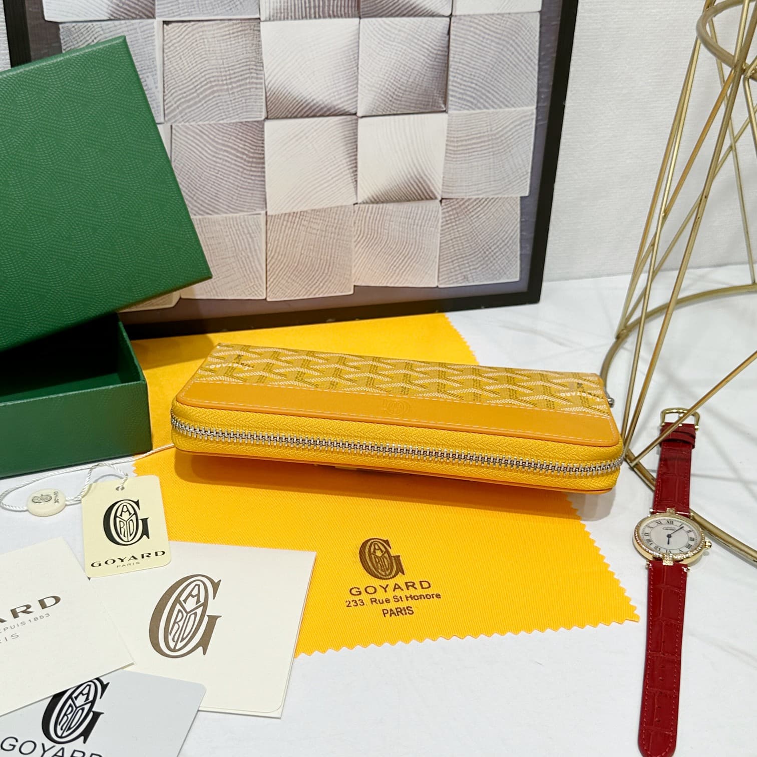 Goyard Yellow Large Wallet 98186