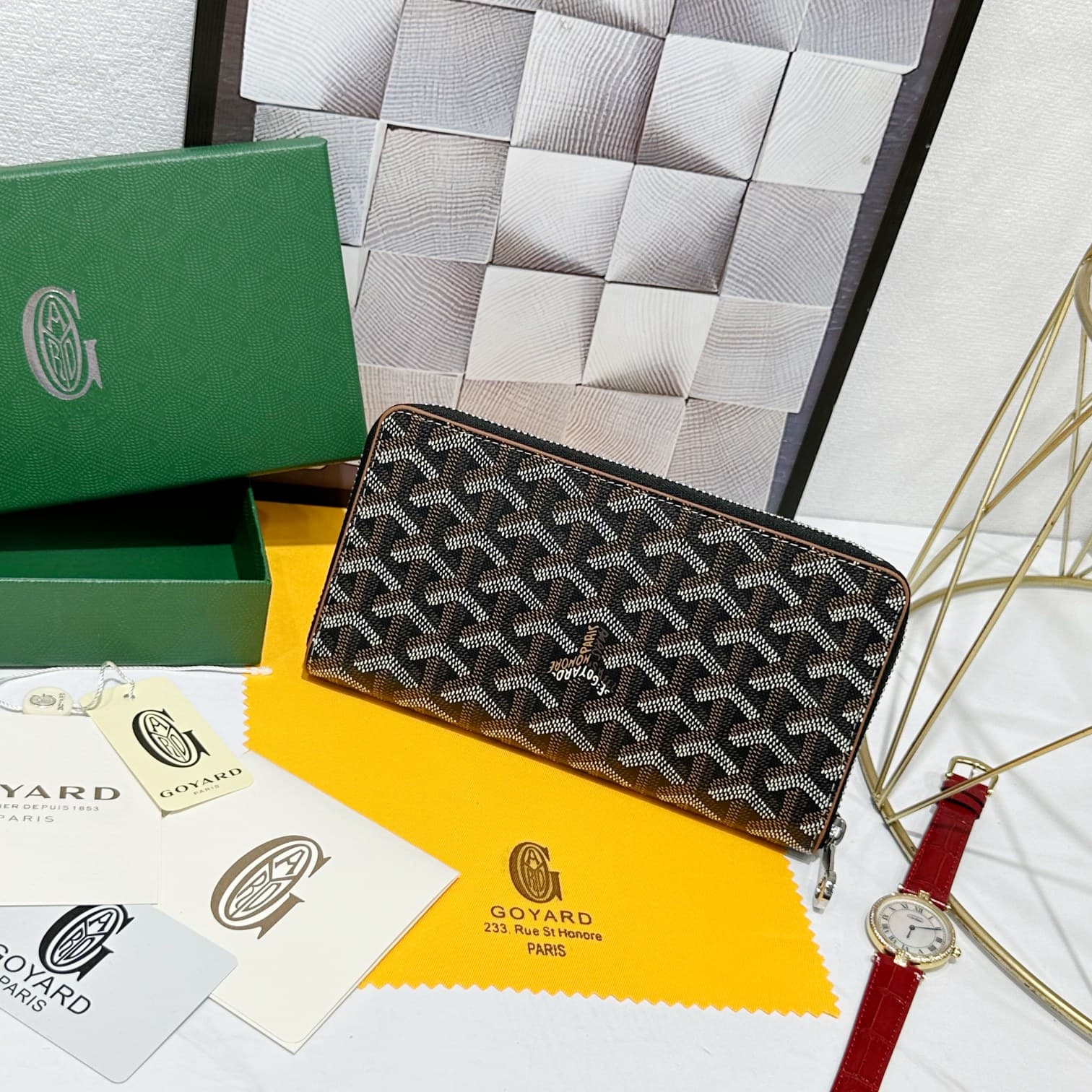 Goyard Black Large Wallet 98186