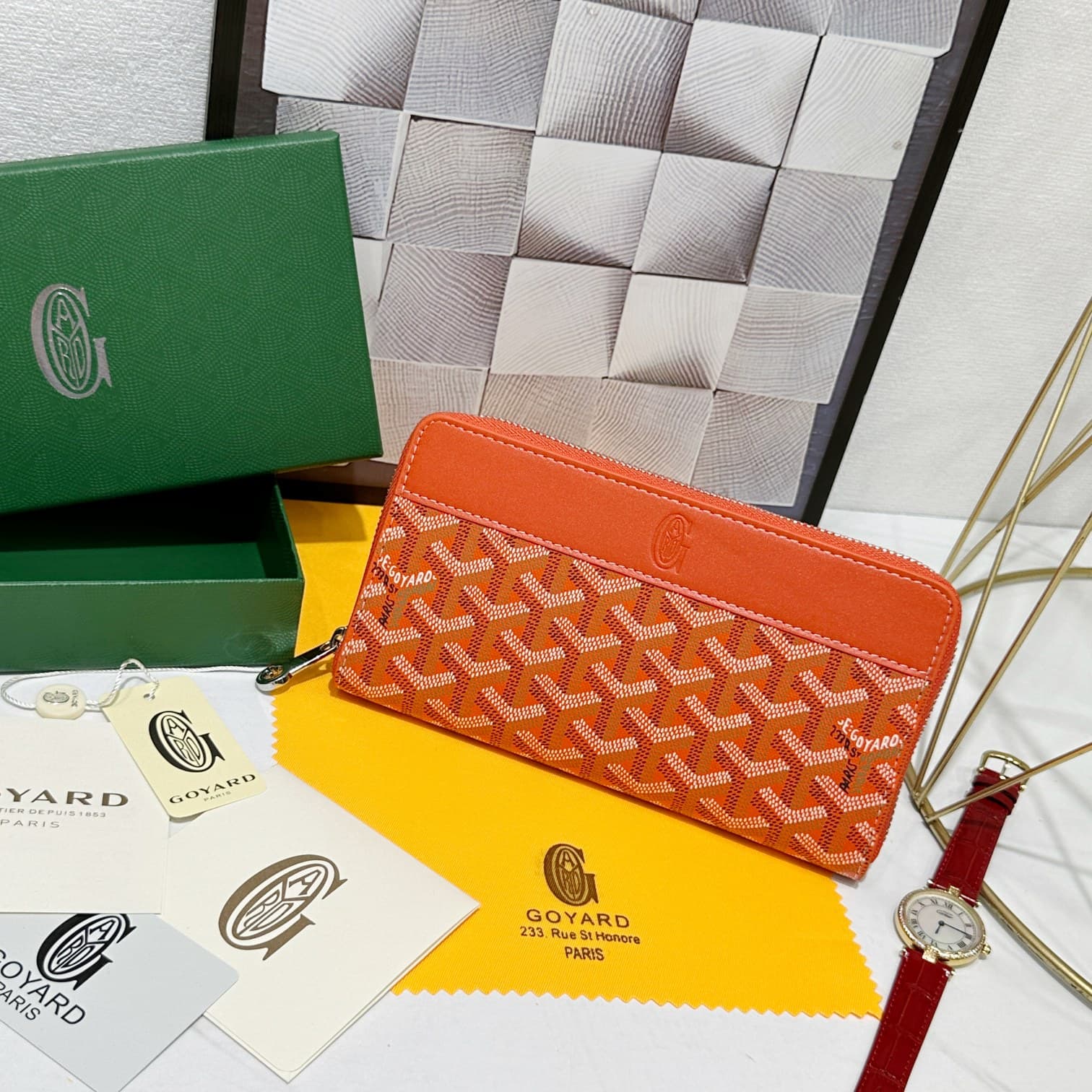 Goyard Orange Wallet 98186