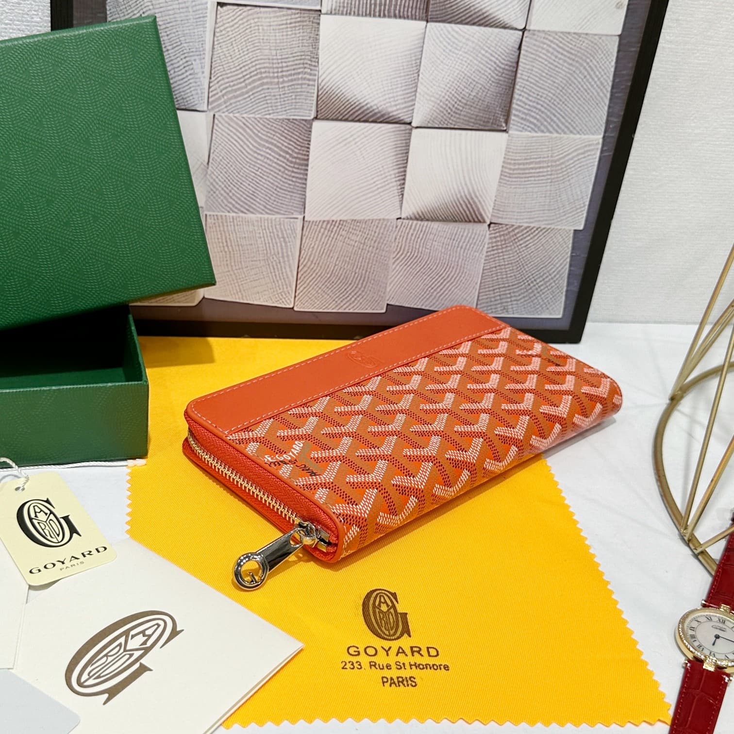 Goyard Orange Large Wallet 98186