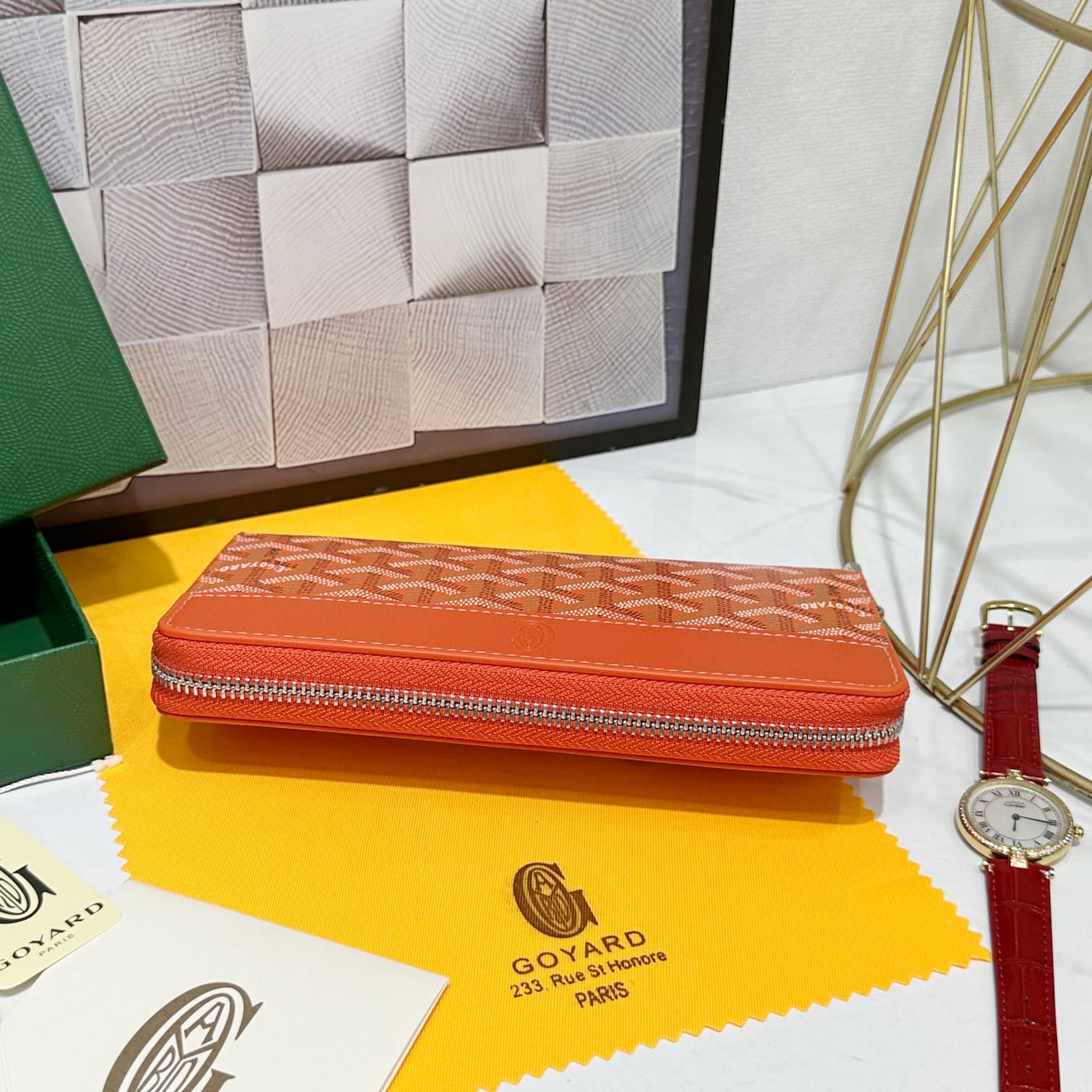 Goyard Orange Large Wallet 98186