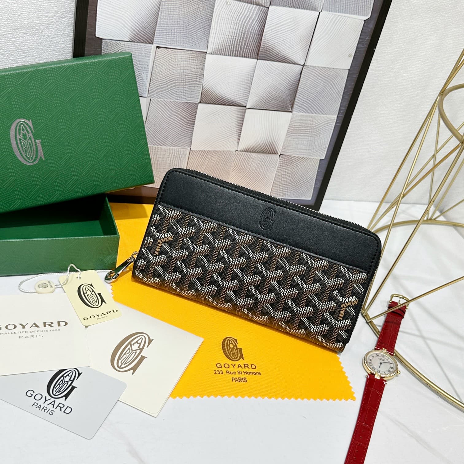 Goyard Black Wallet 98186