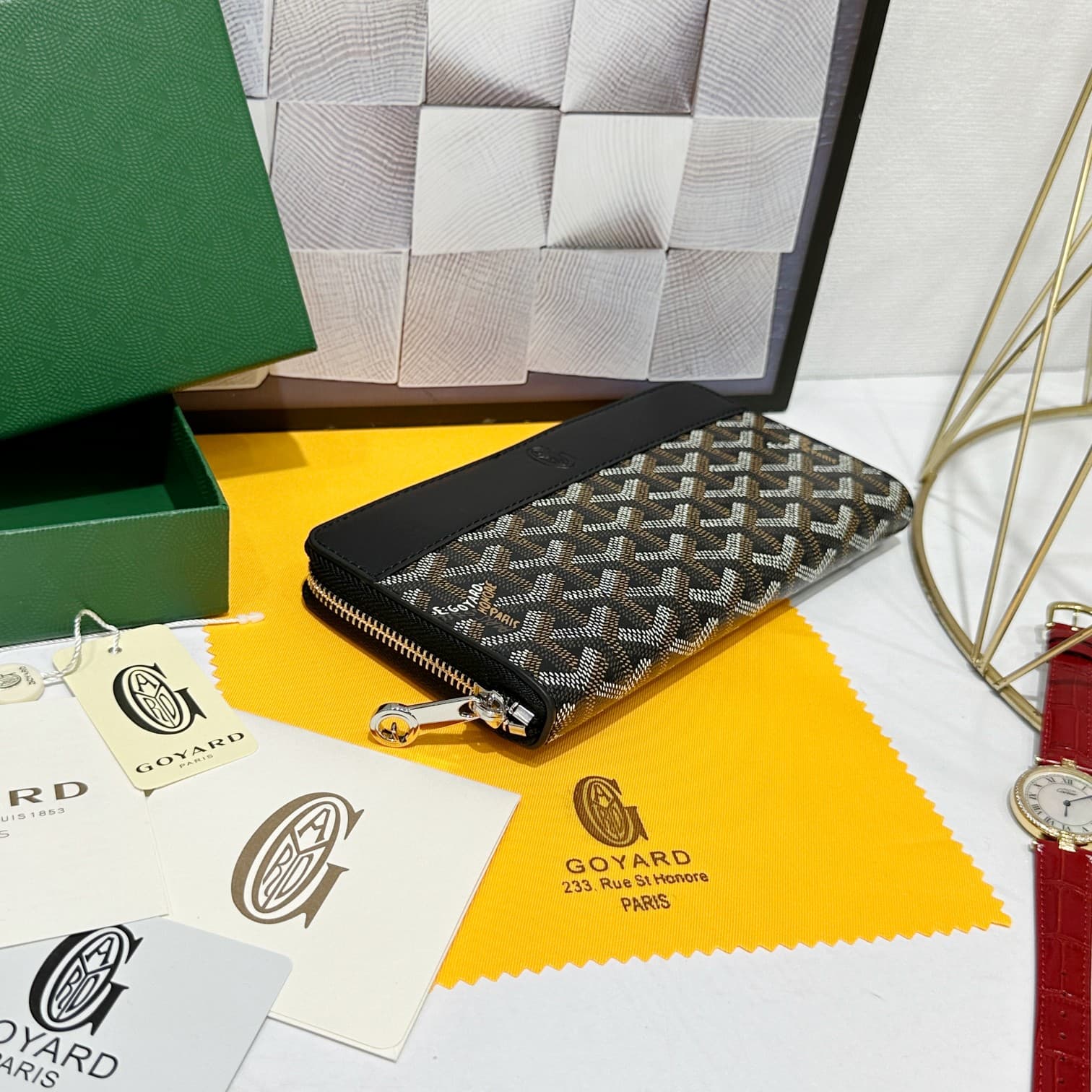 Goyard Black Large Wallet 98186