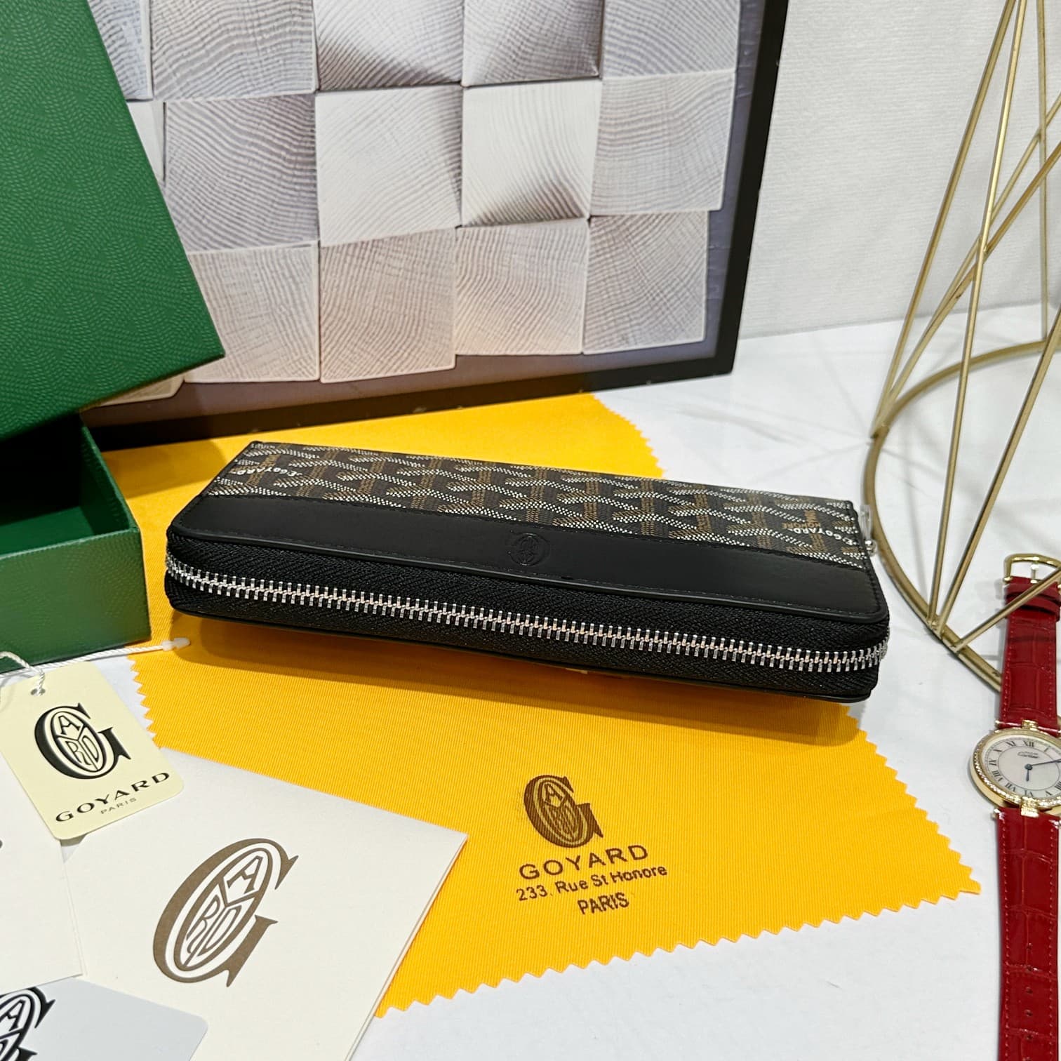 Goyard Black Large Wallet 98186