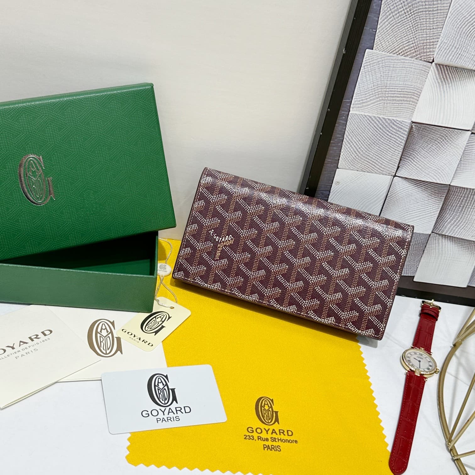 Goyard Red Wallet 98166
