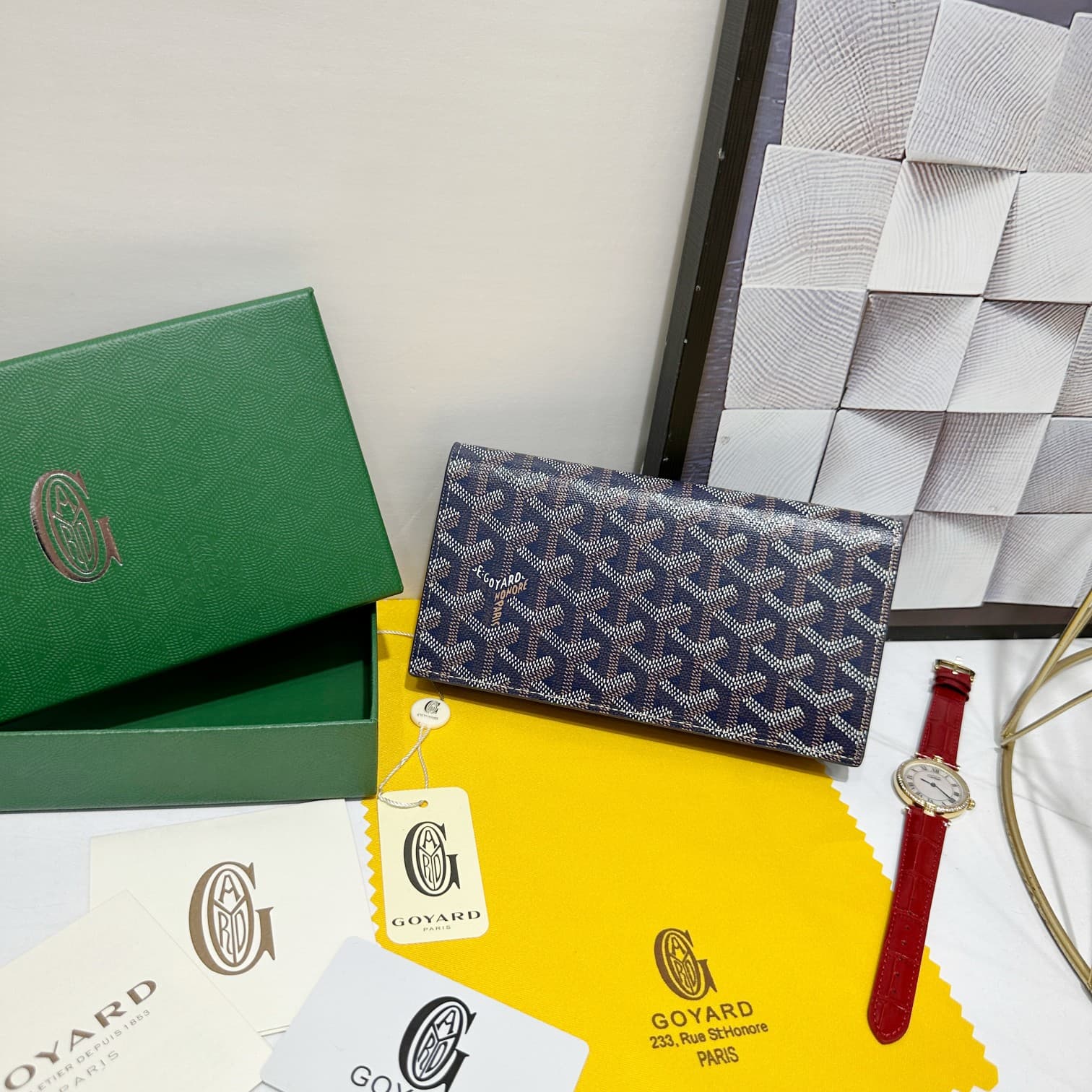 Goyard Blue Wallet 98166