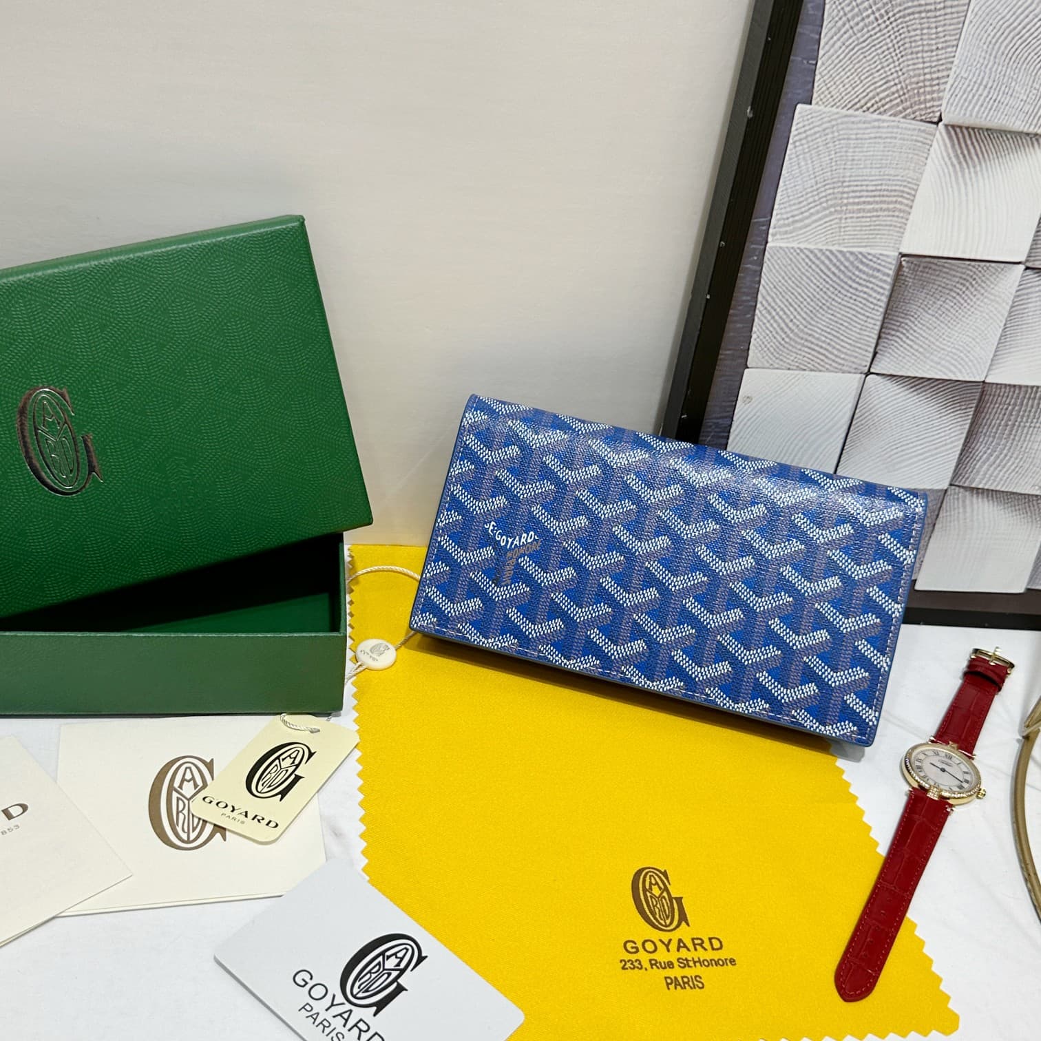 Goyard Blue Wallet 98166