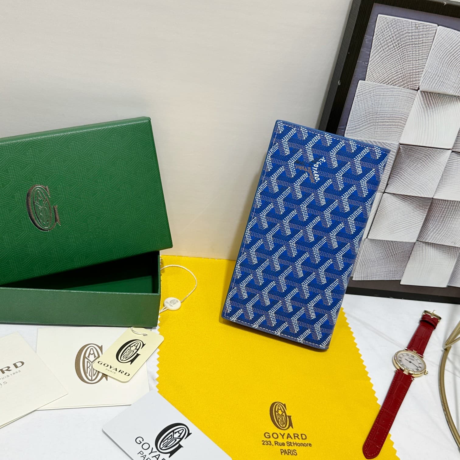 Goyard Blue Wallet 98166