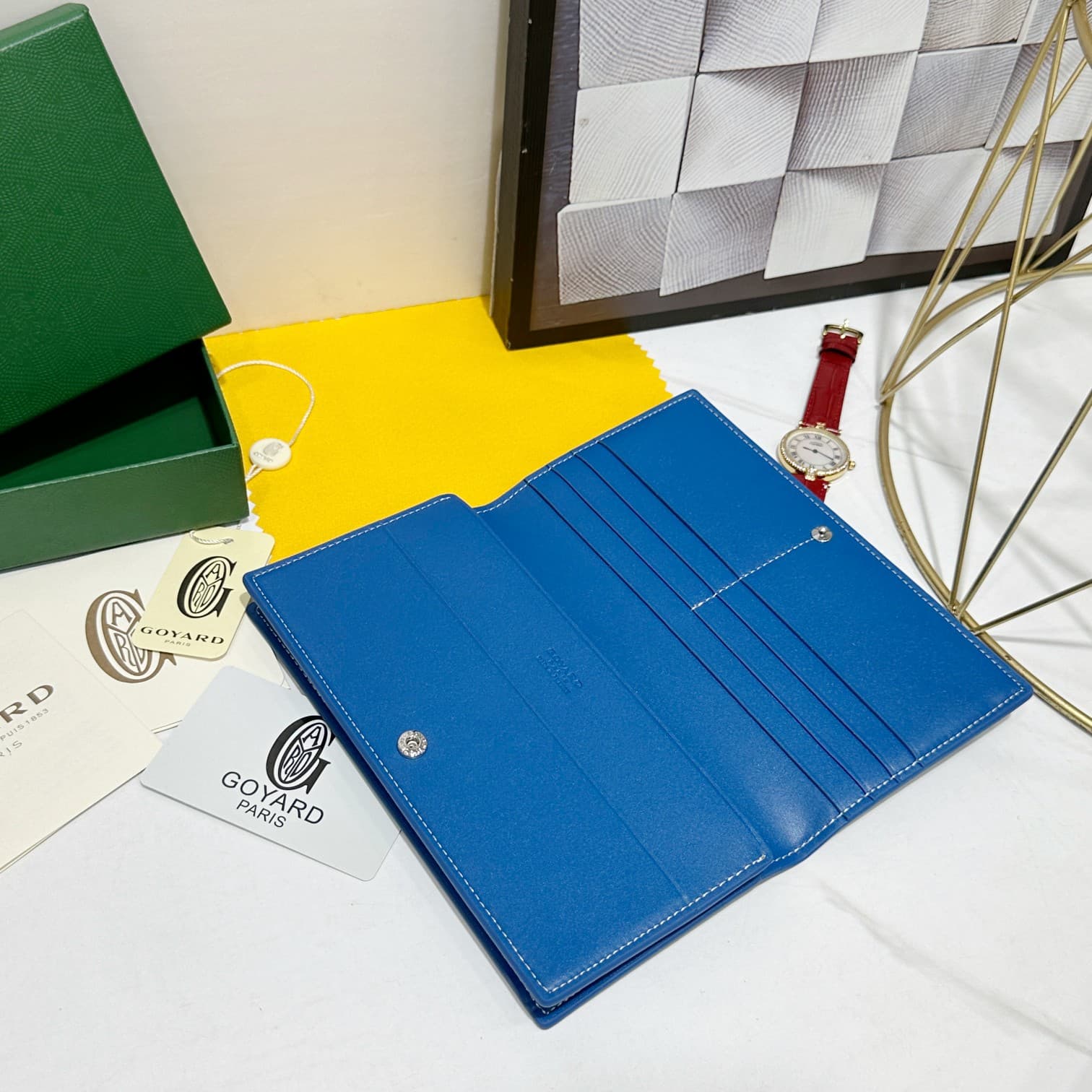 Goyard Blue Wallet 98166