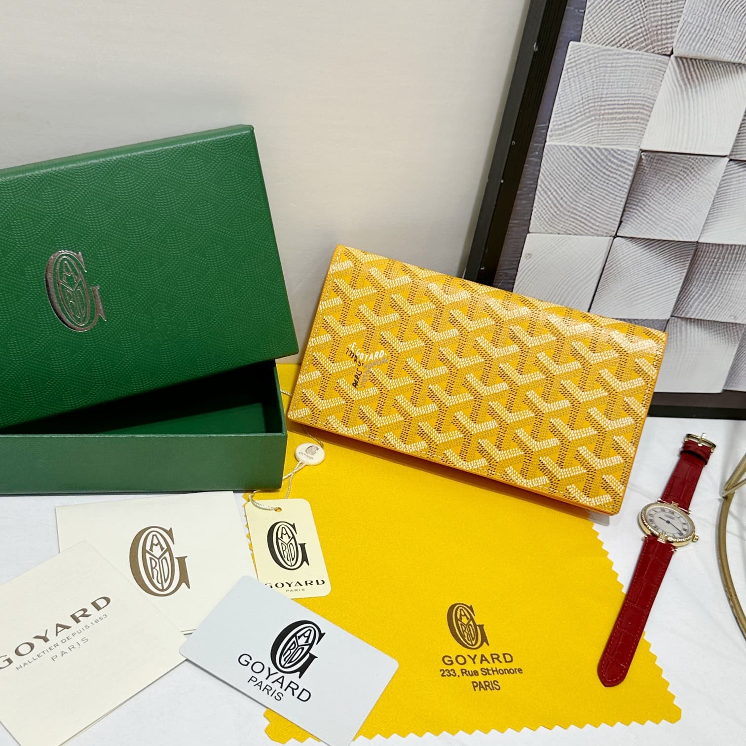 Goyard Yellow Wallet 98166