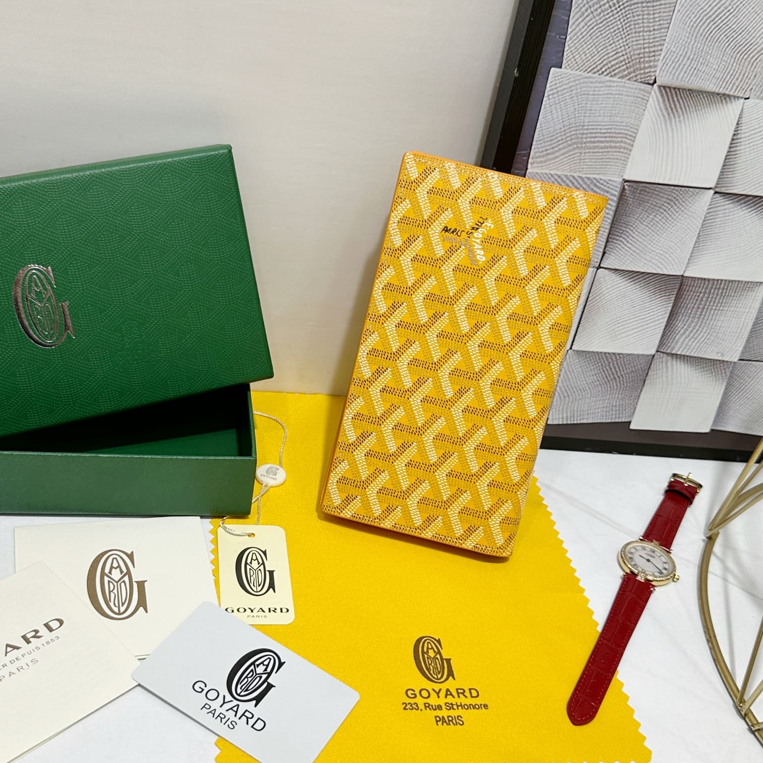 Goyard Yellow Wallet 98166
