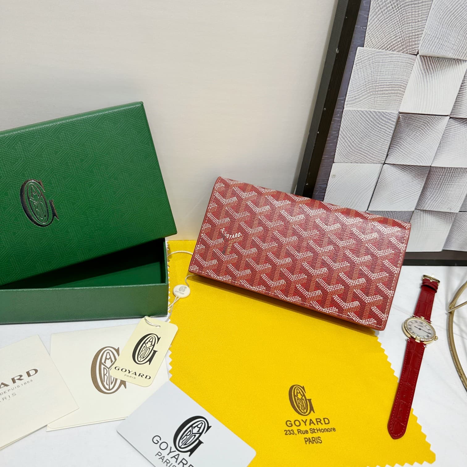 Goyard Red Wallet 98166
