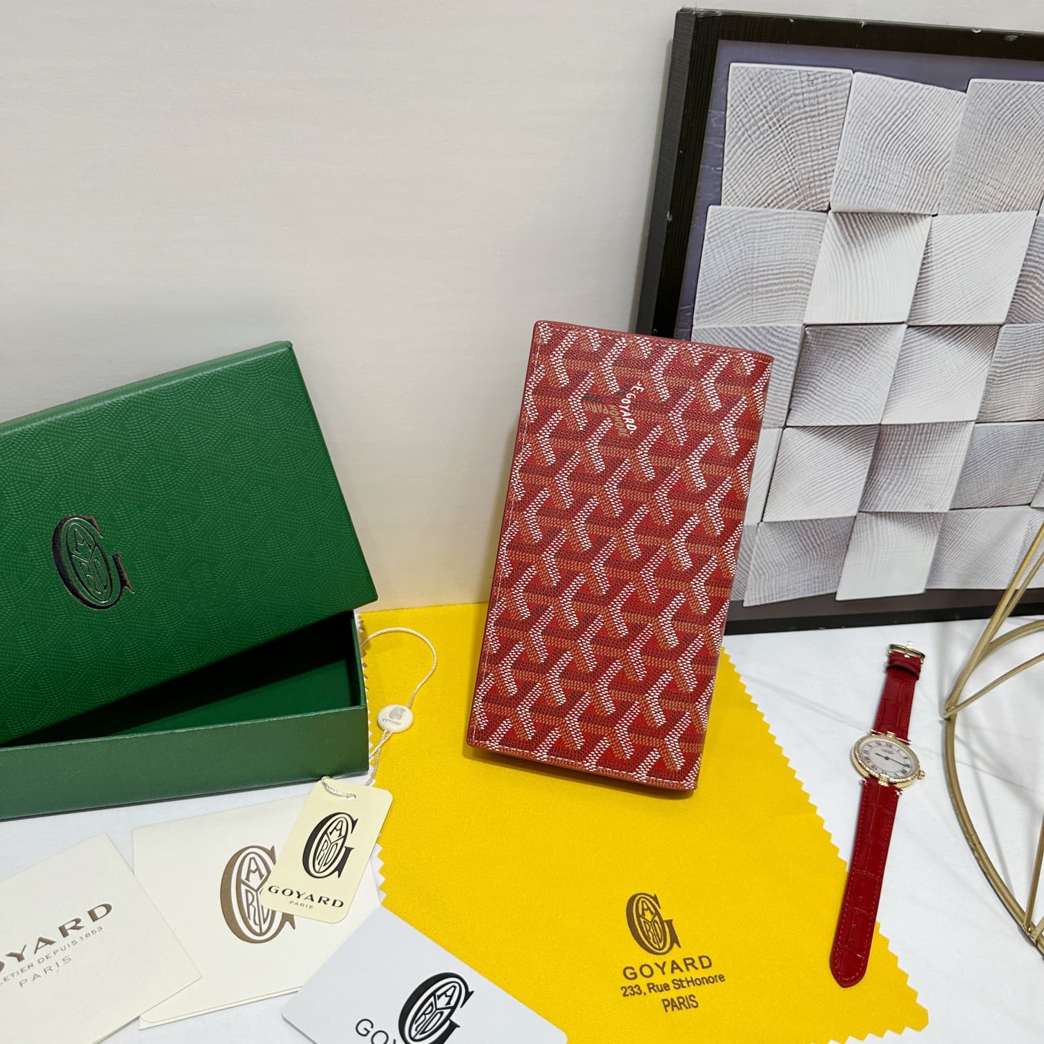 Goyard Red Wallet 98166