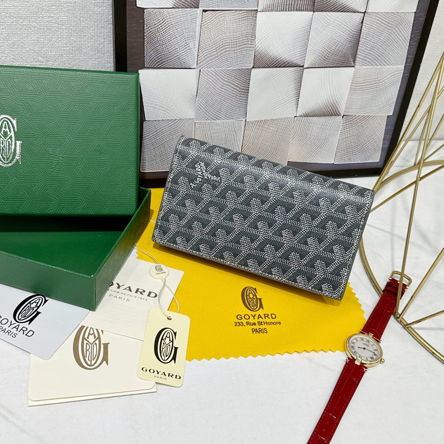 Goyard Grey Wallet 98029