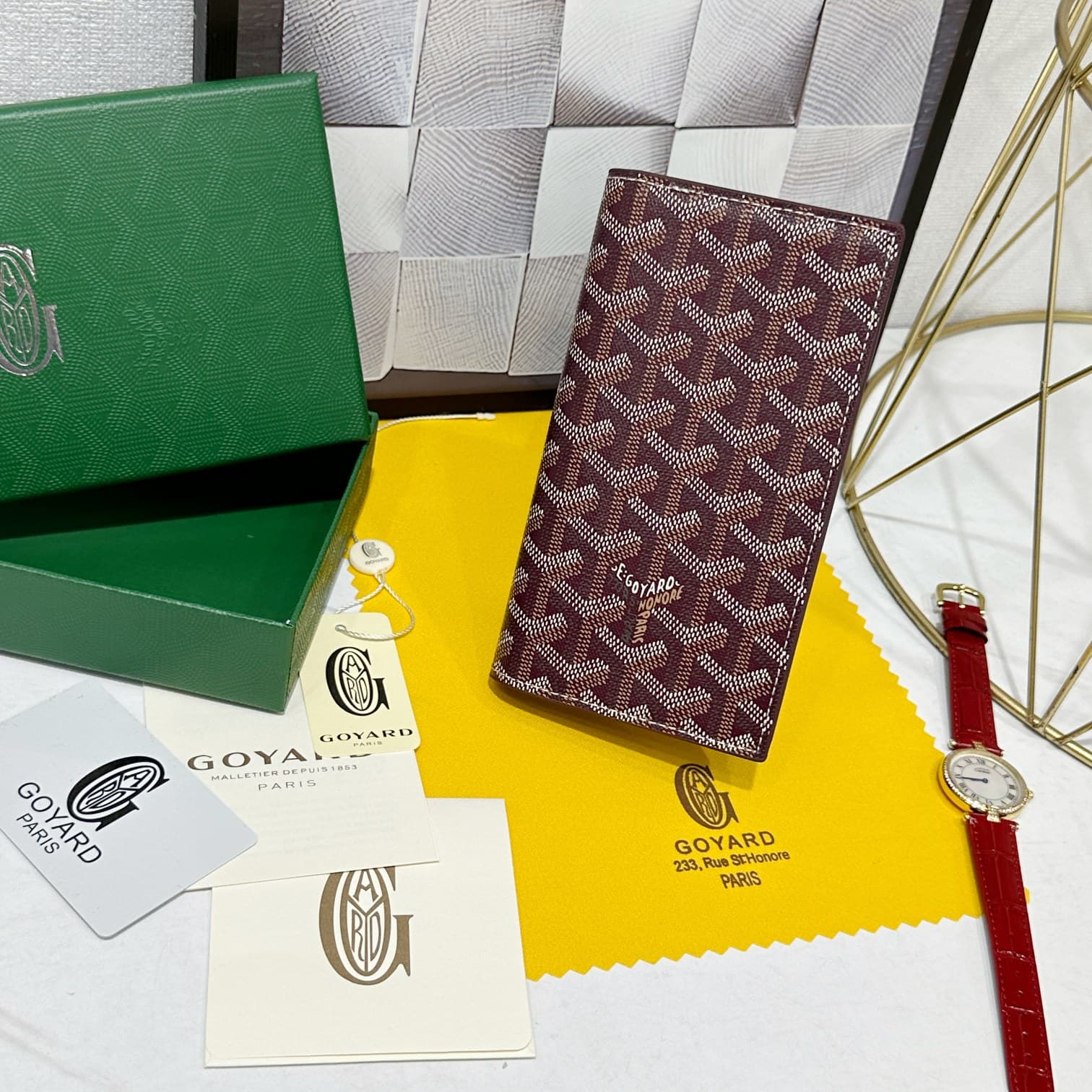 Goyard Red Wallet 98029