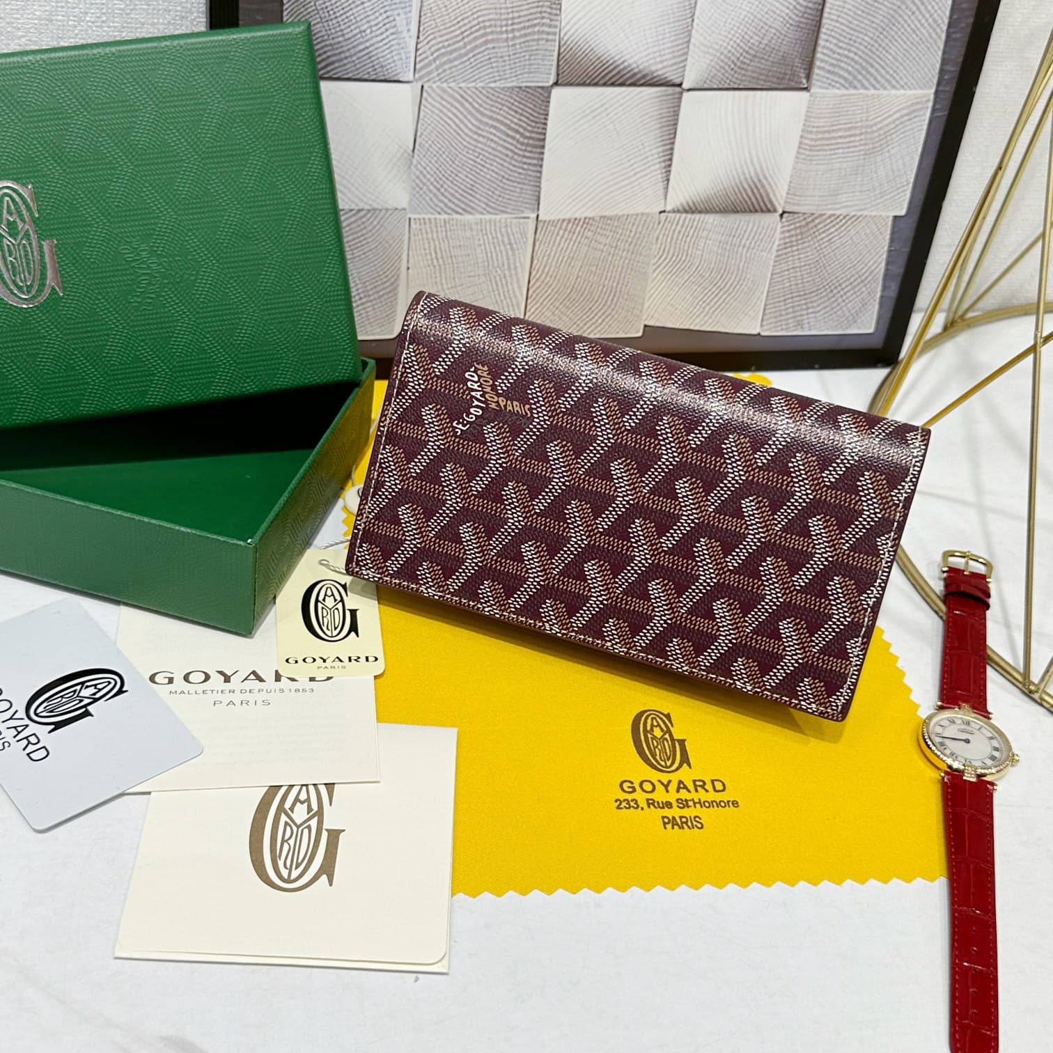 Goyard Red Wallet 98029