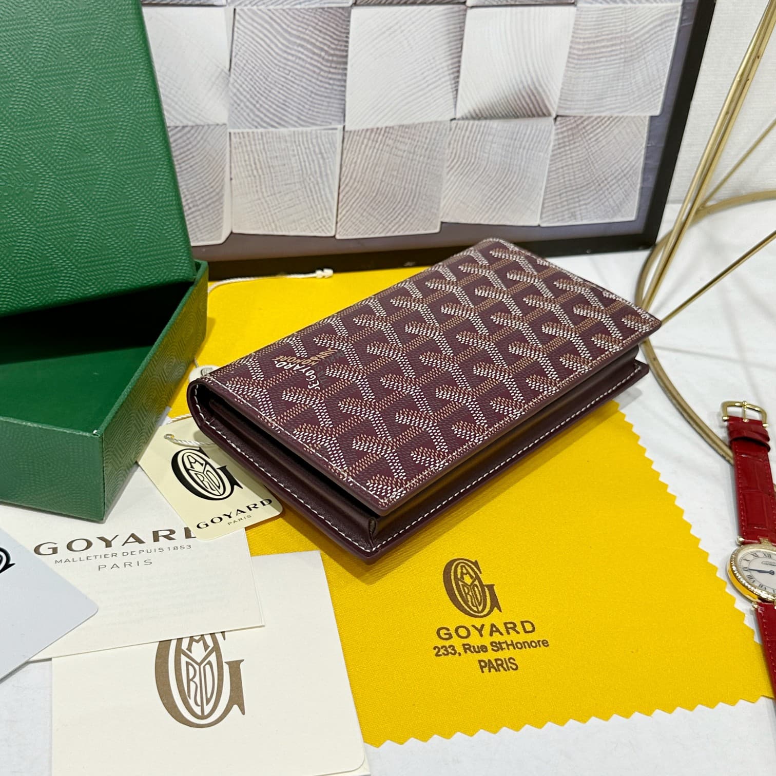 Goyard Red Wallet 98029