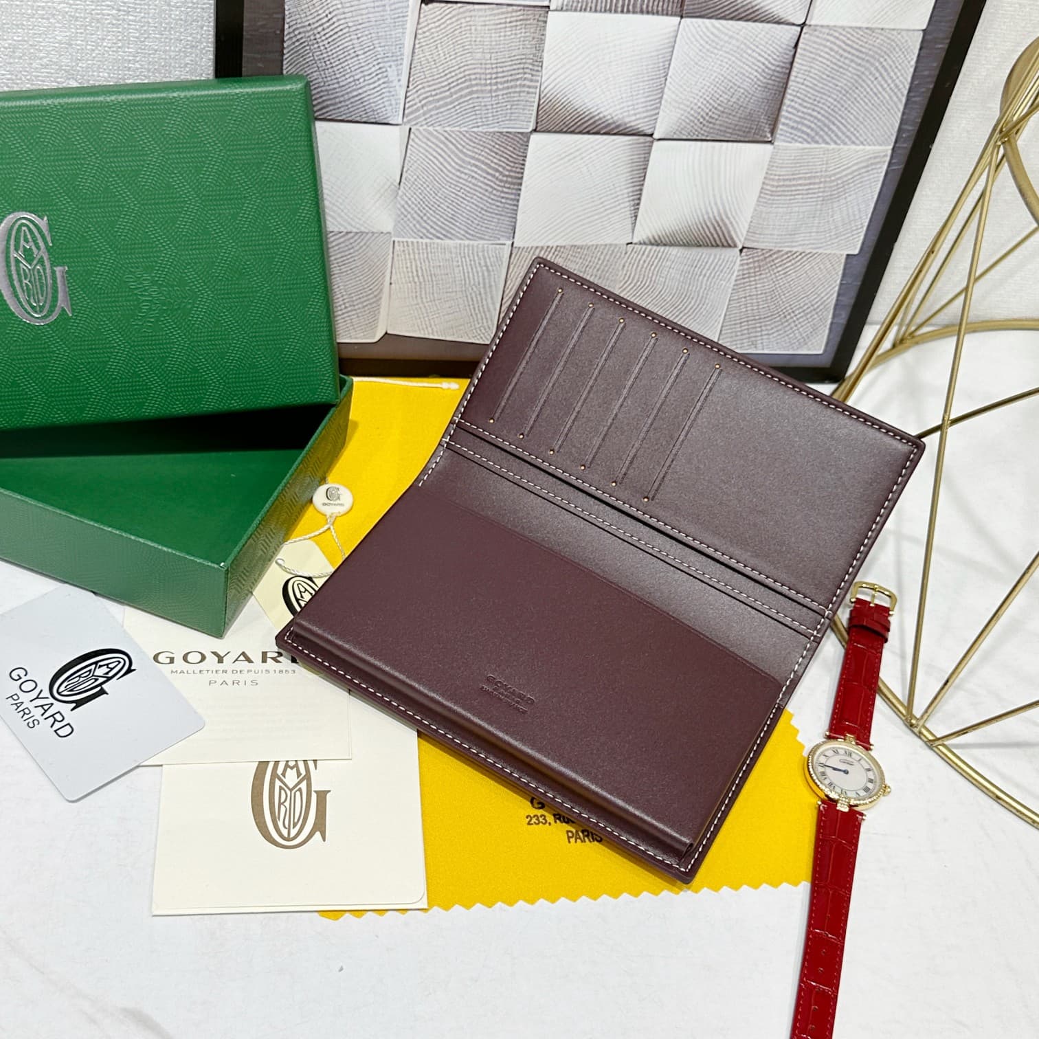 Goyard Red Wallet 98029