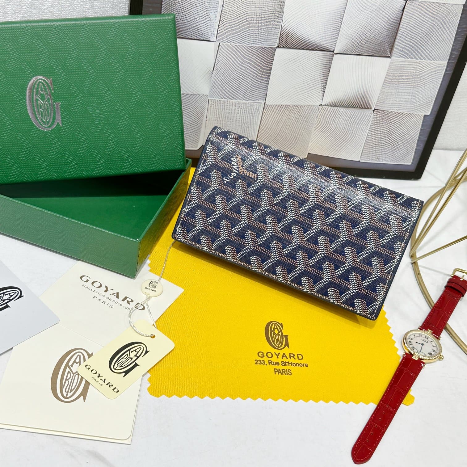 Goyard Blue Wallet 98029