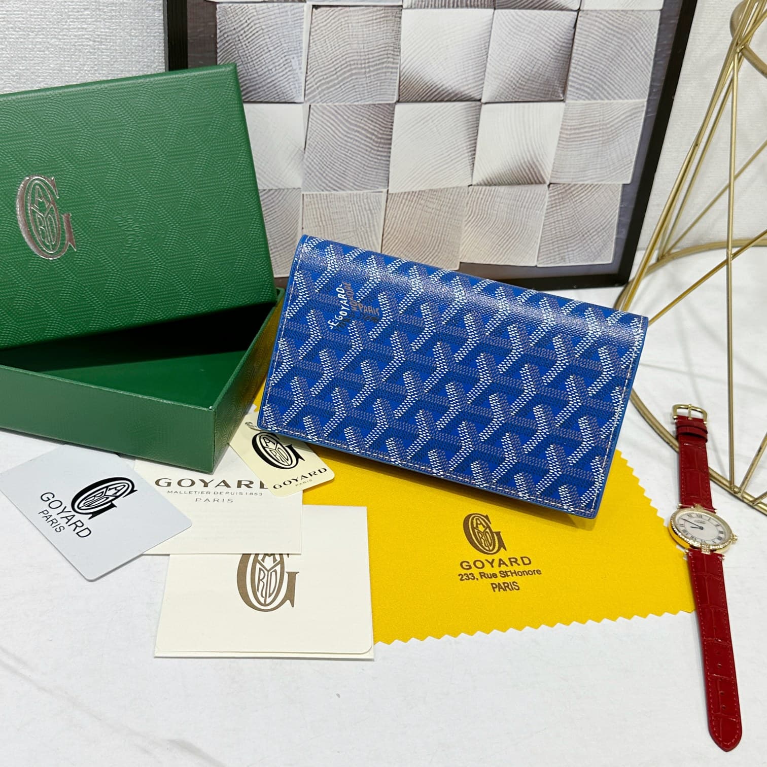 Goyard Blue Wallet 98029