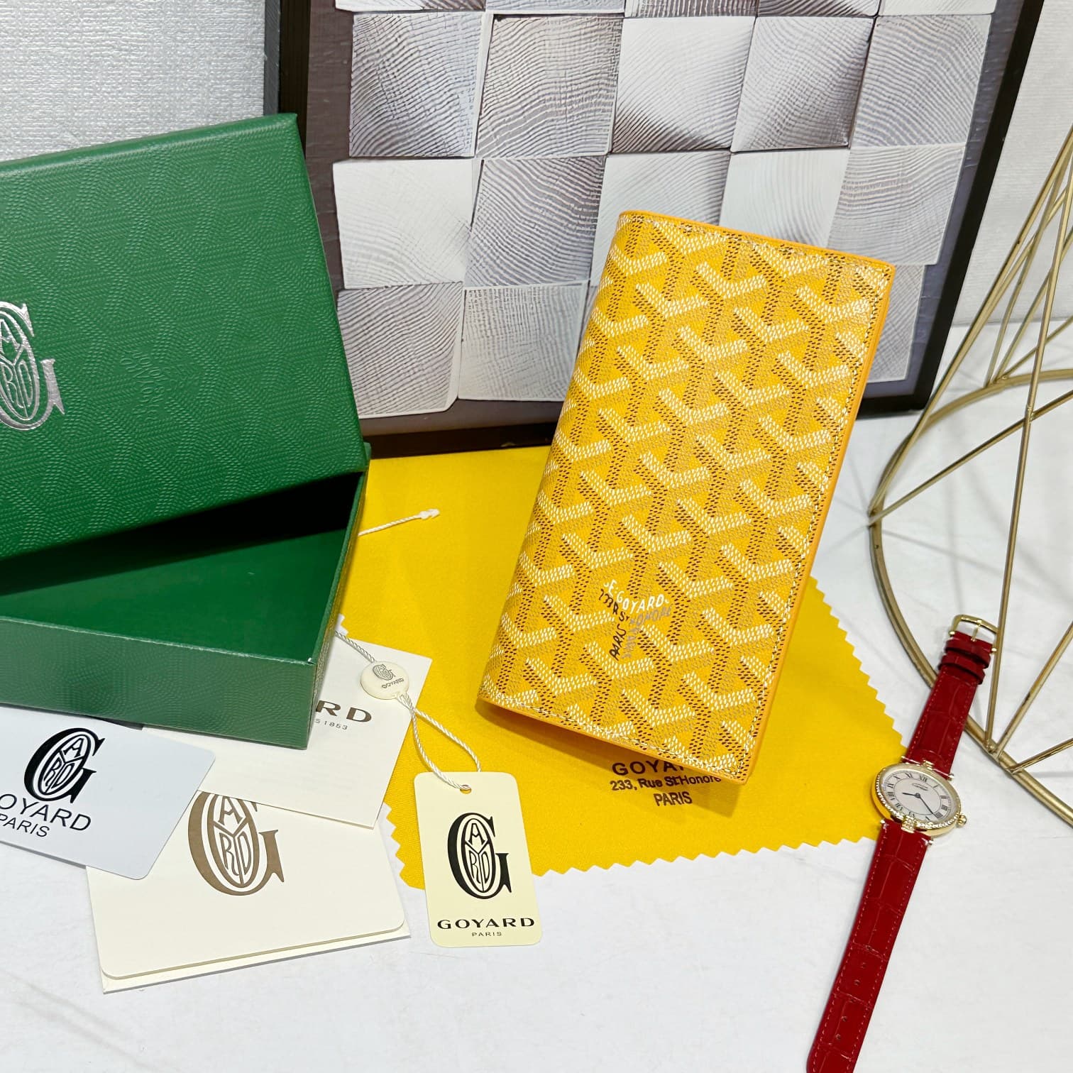 Goyard Yellow Wallet 98029