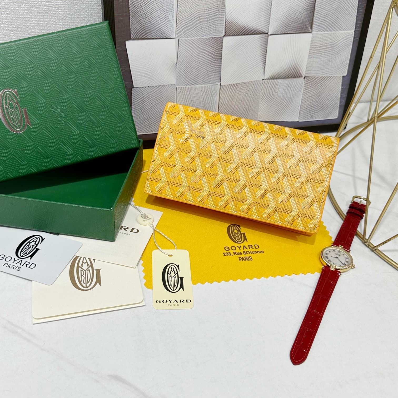 Goyard Yellow Wallet 98029