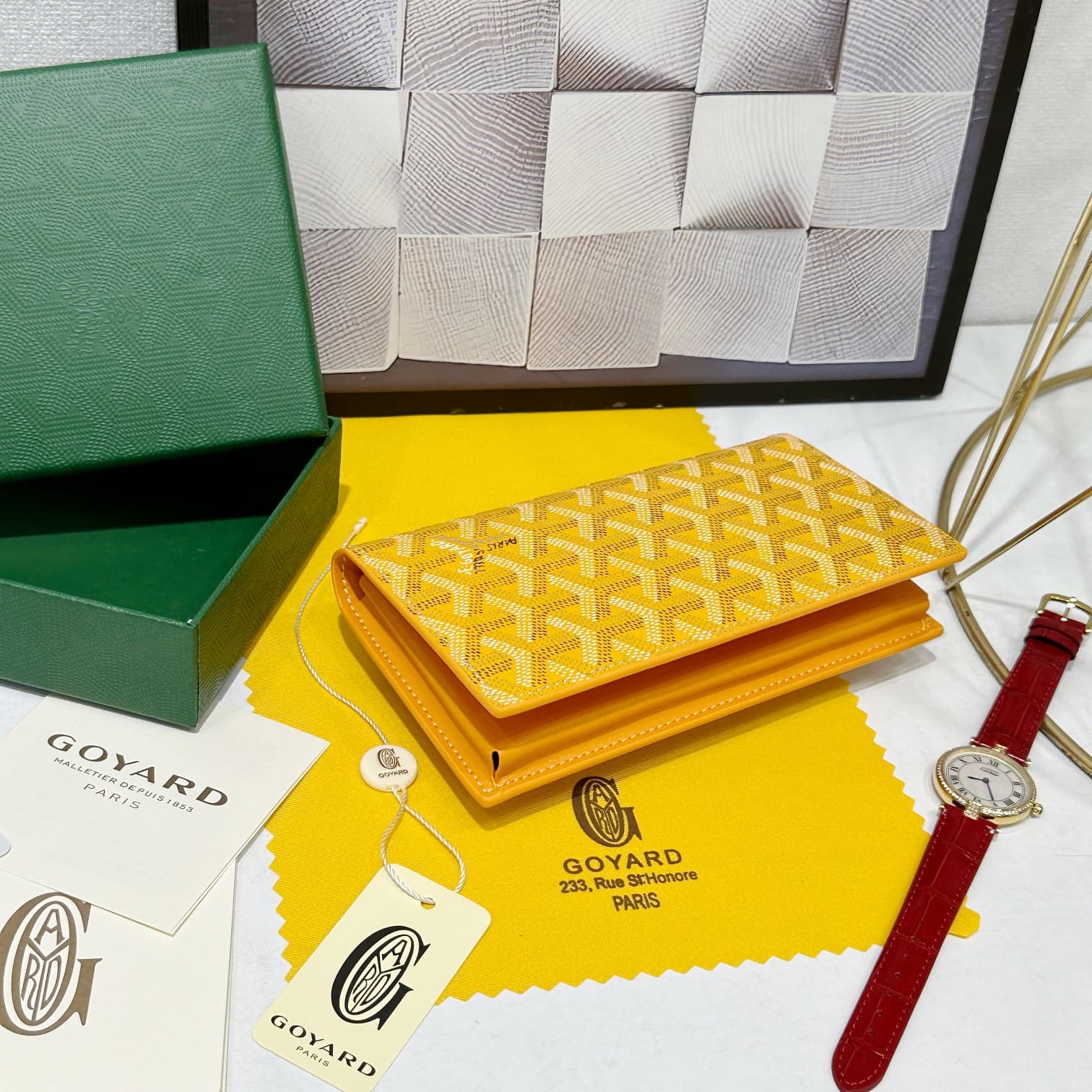 Goyard Yellow Wallet 98029