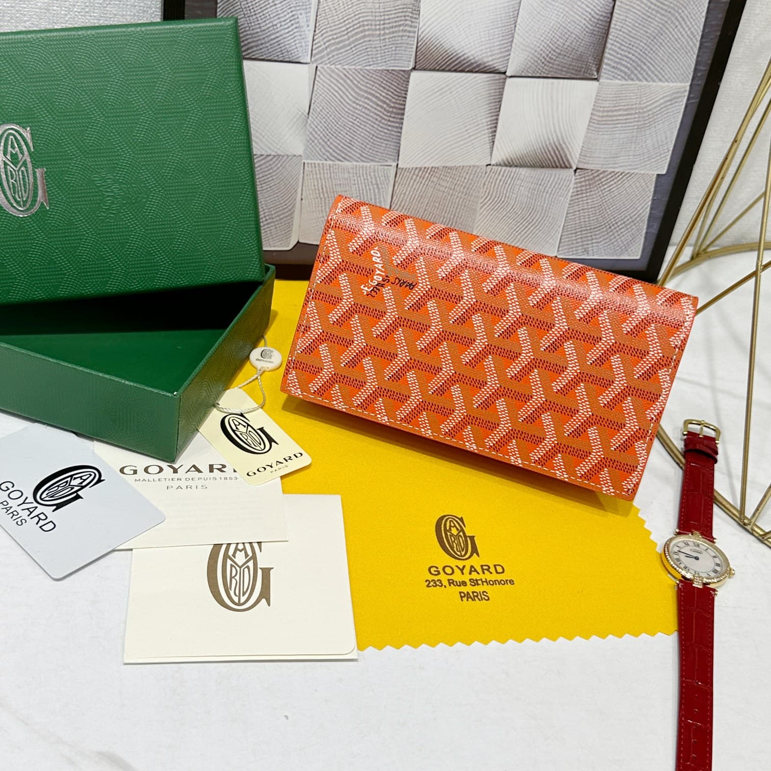 Goyard Orange Wallet 98029