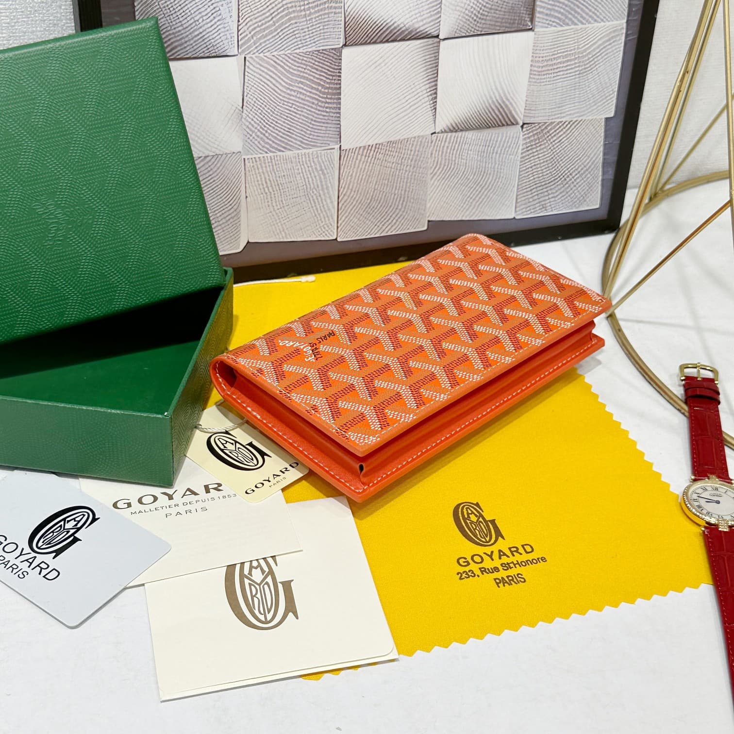 Goyard Orange Wallet 98029