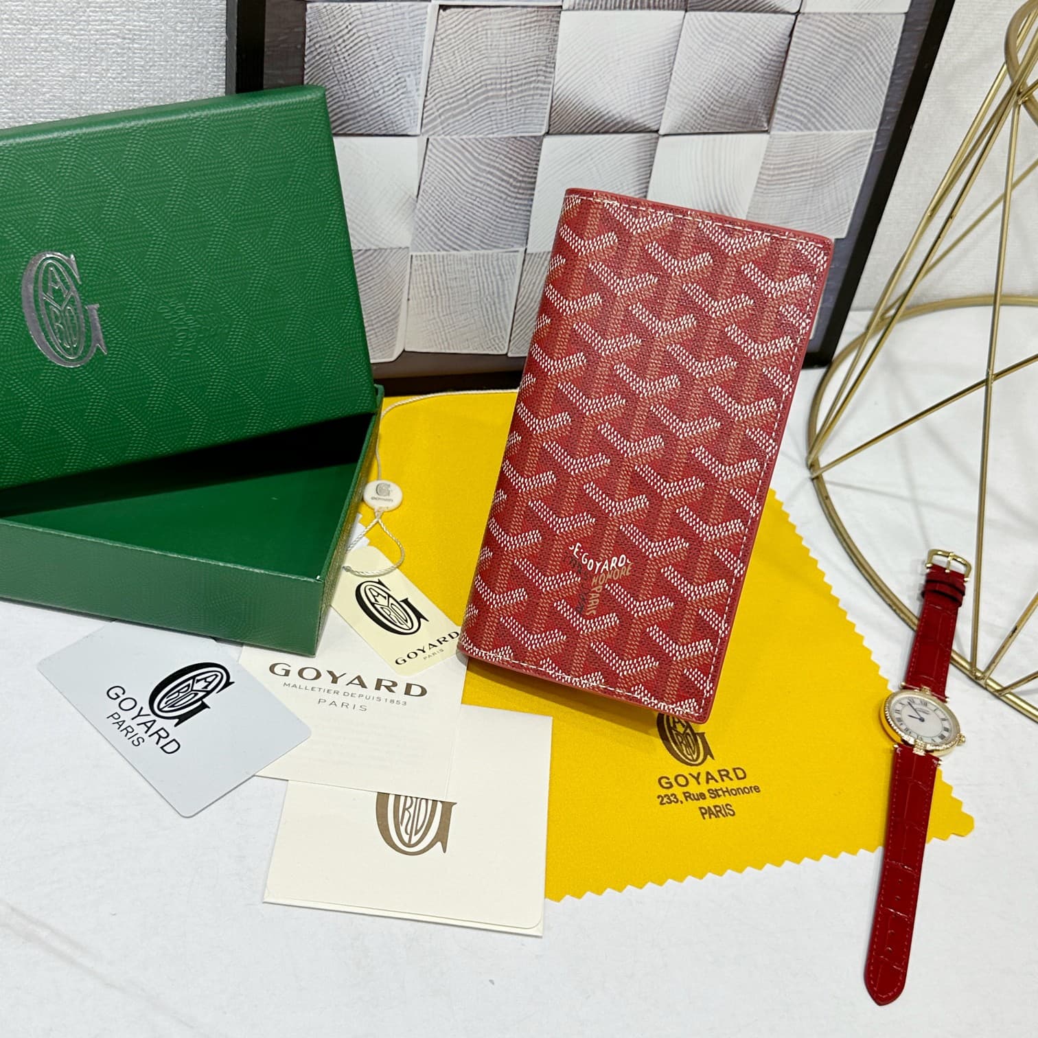 Goyard Red Wallet 98029