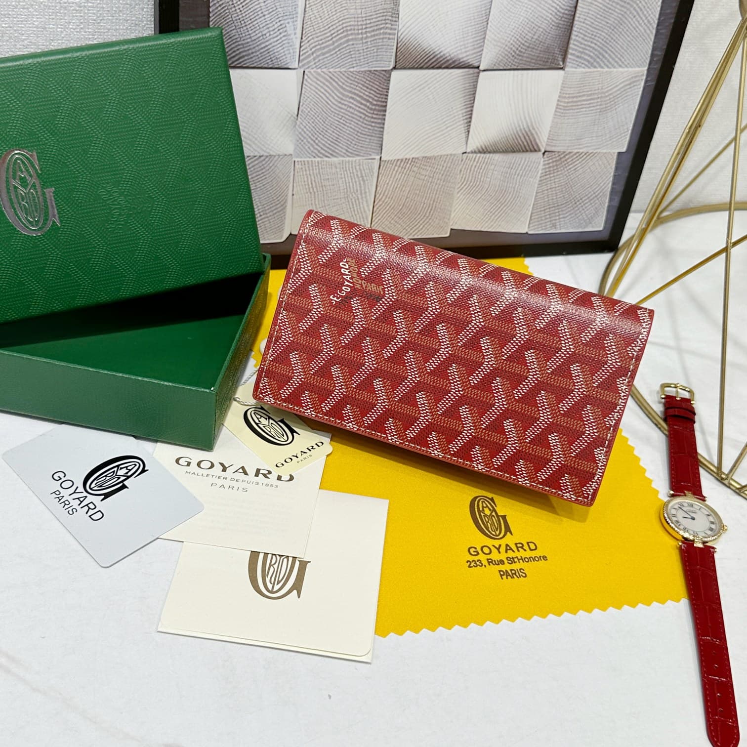 Goyard Red Wallet 98029
