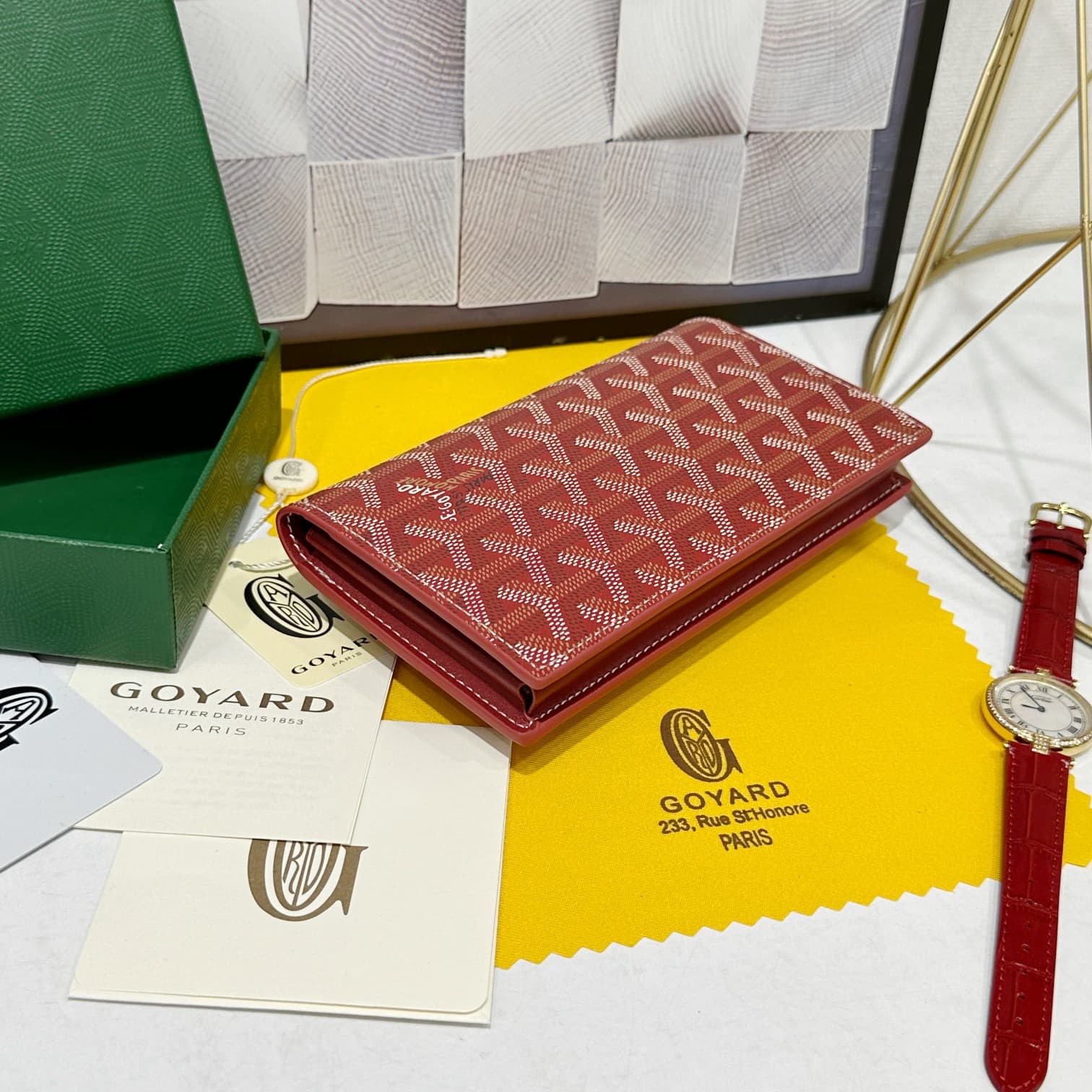Goyard Red Wallet 98029