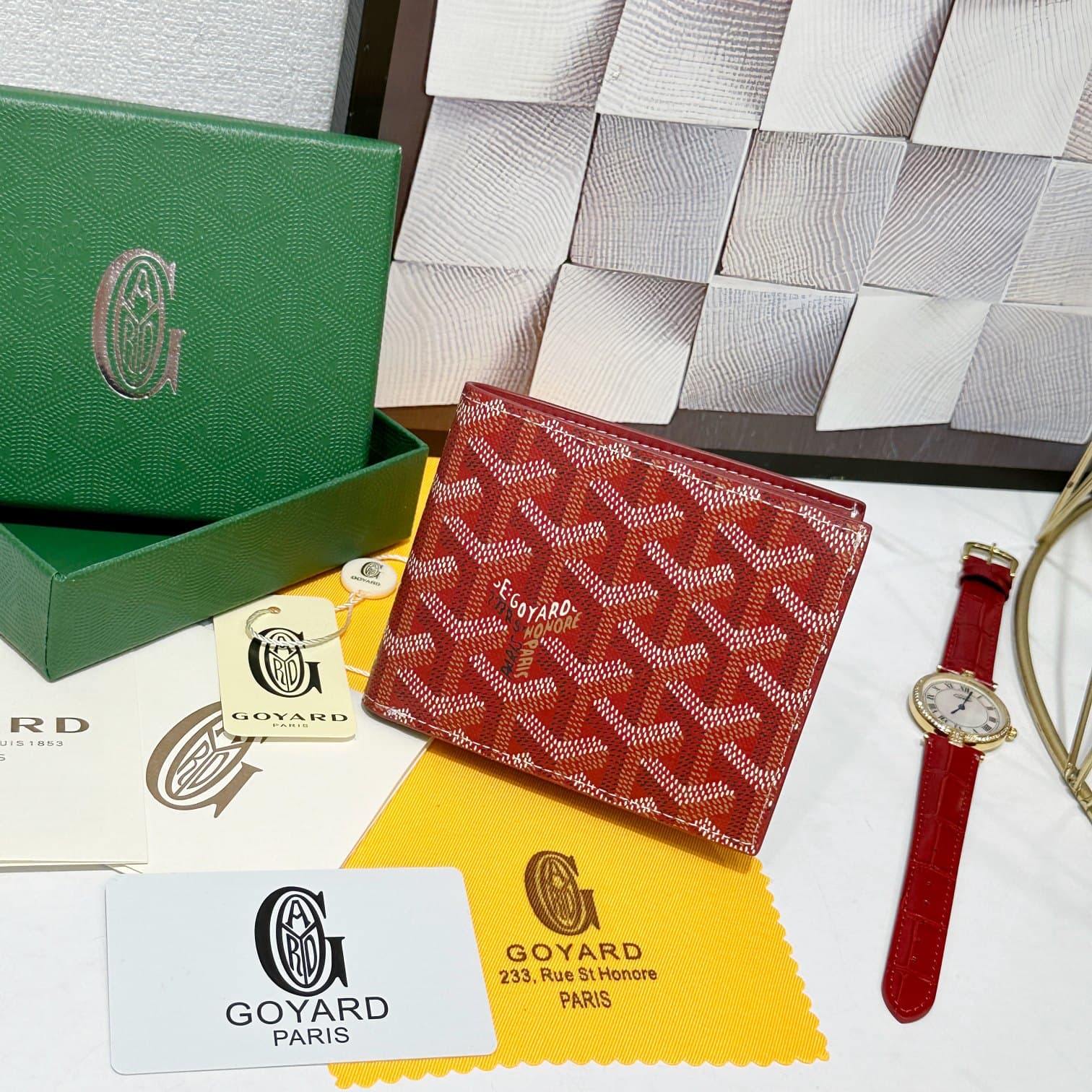 Goyard Red Wallet 98126